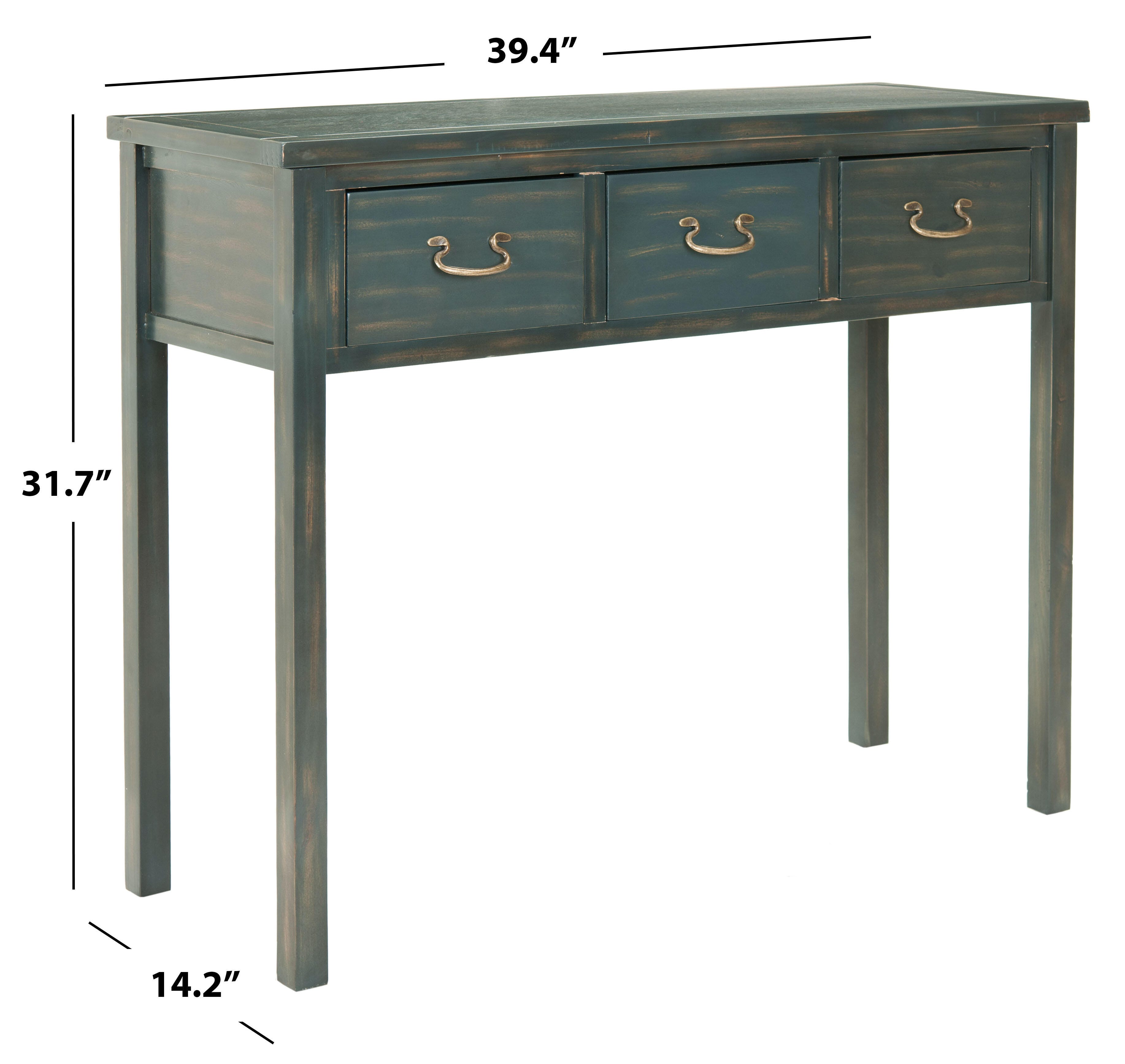 Safavieh Cindy Console, Dark Teal, large