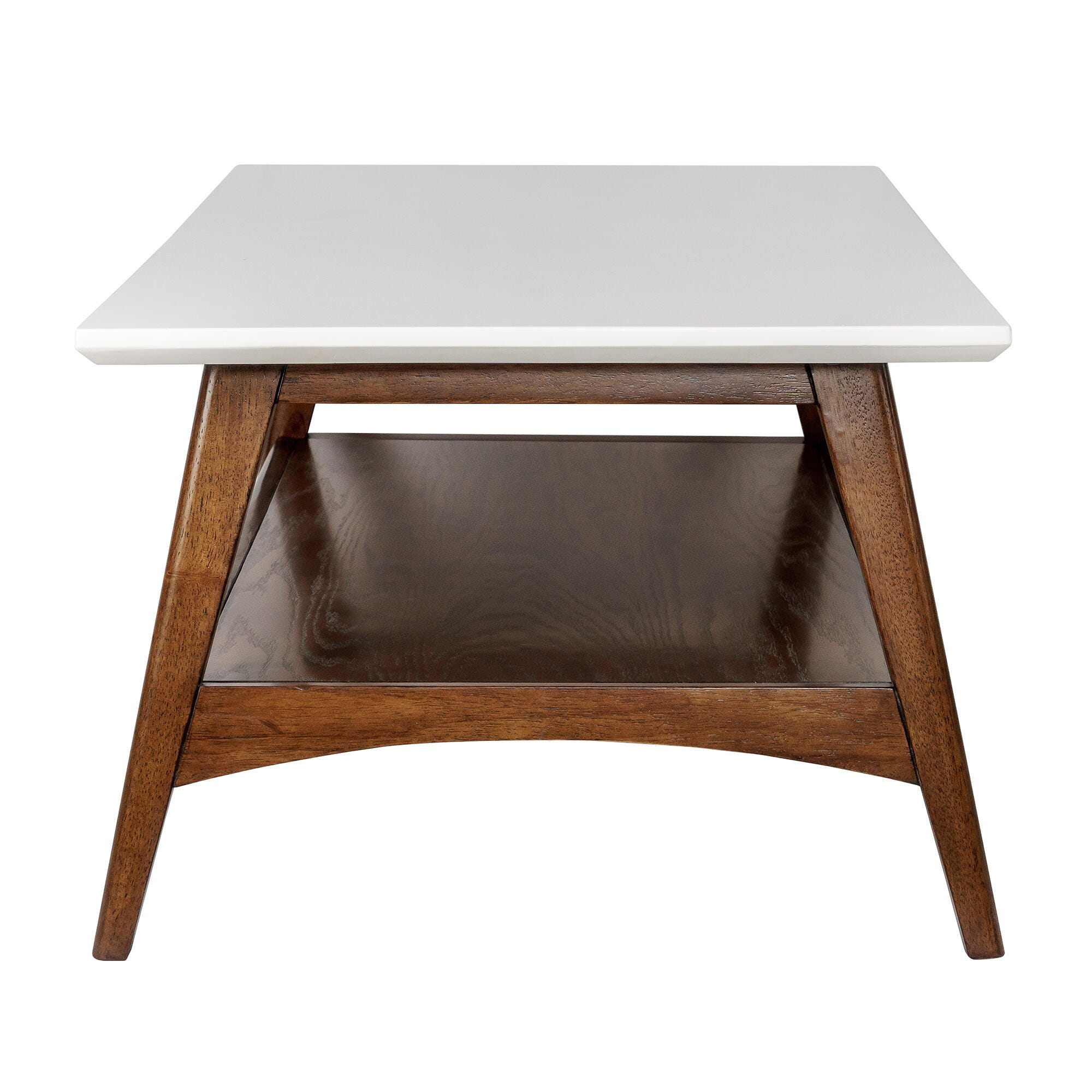 Madison Park Parker Coffee Table, Off White/Pecan, large