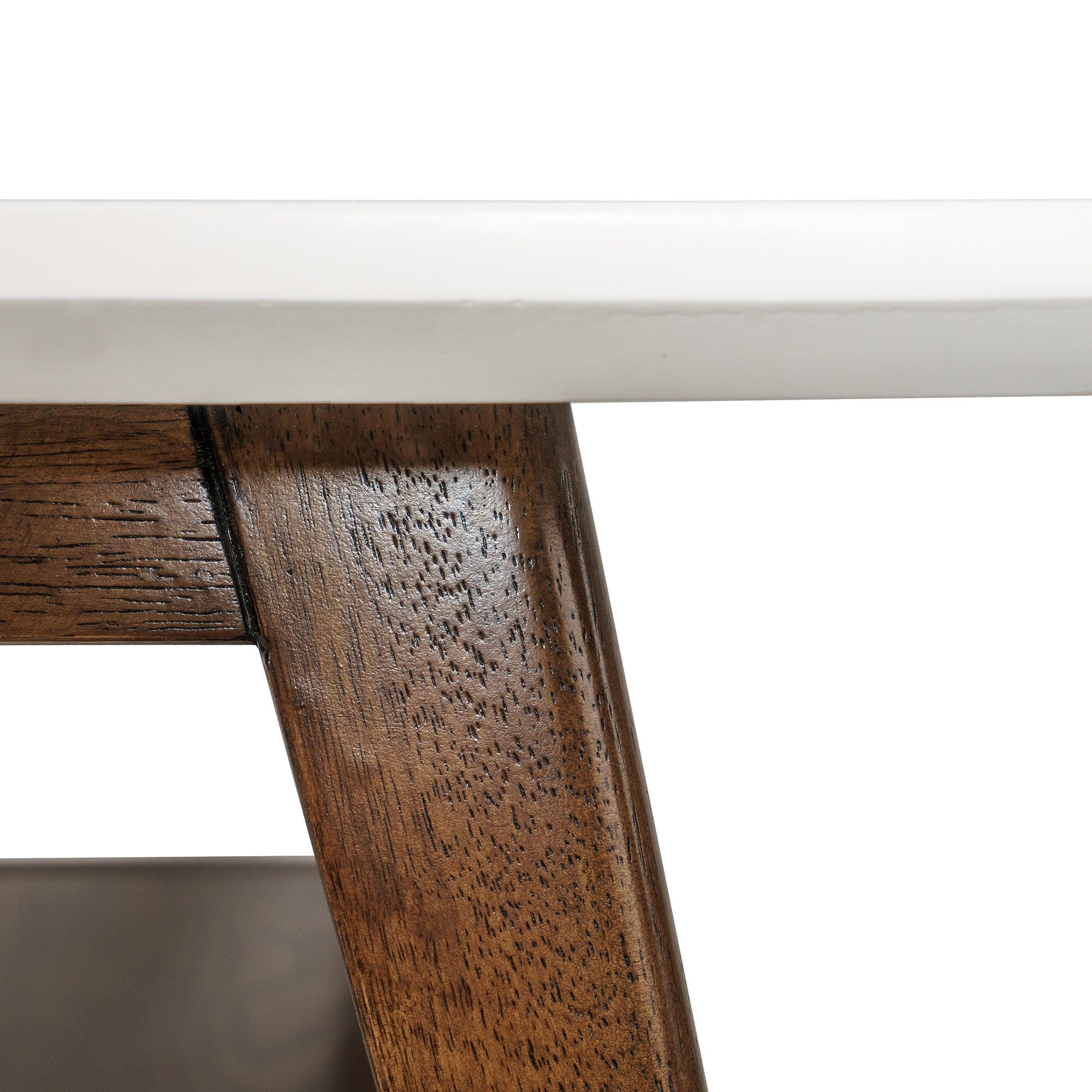 Madison Park Parker Coffee Table, Off White/Pecan, large
