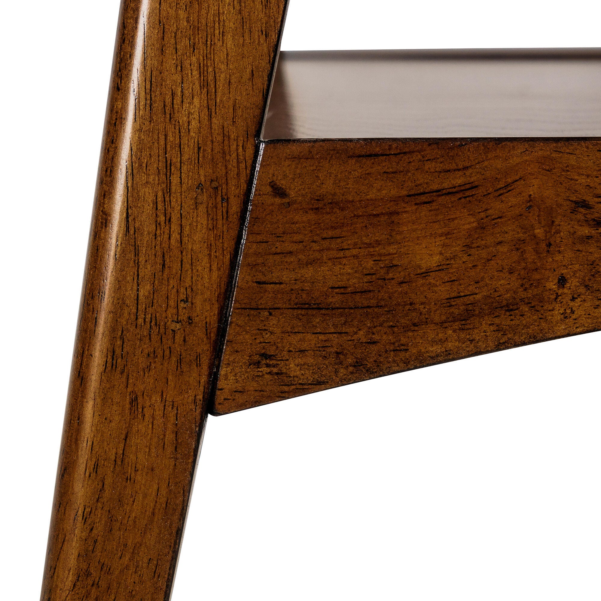 Madison Park Parker End Table, Off White/Pecan, large