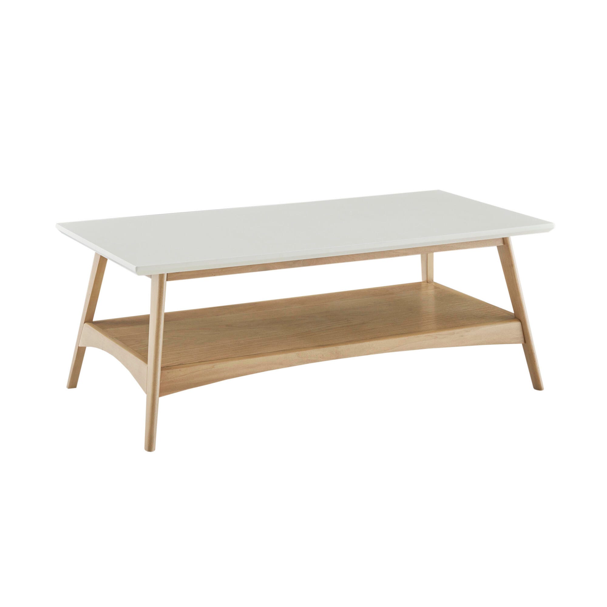 Madison Park Parker Coffee Table, Off White/Natural, large