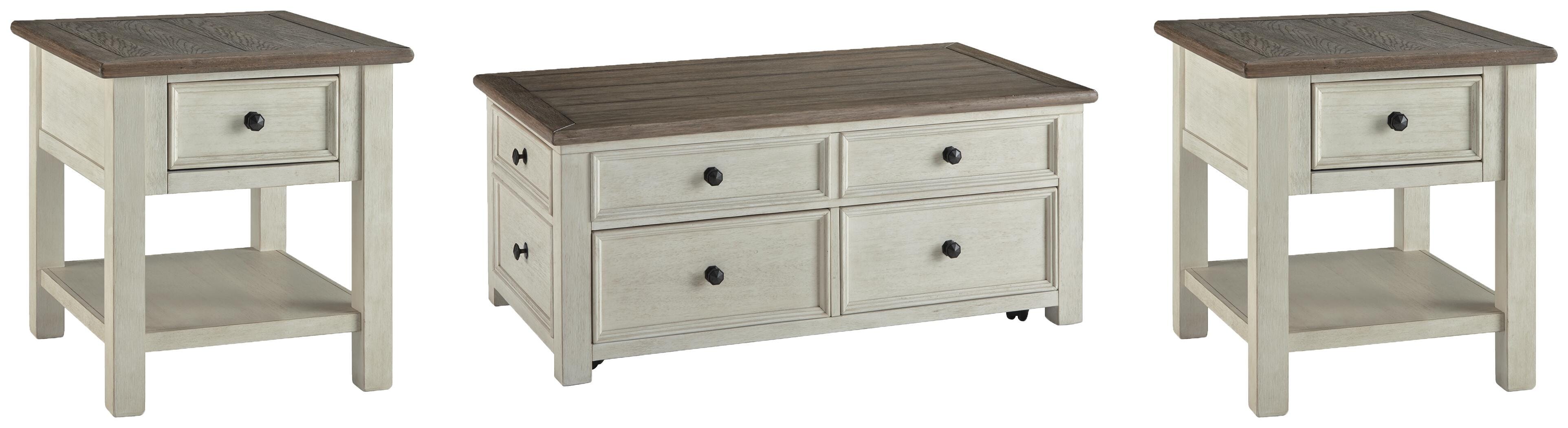 Bolanburg Coffee Table with 2 End Tables, , large