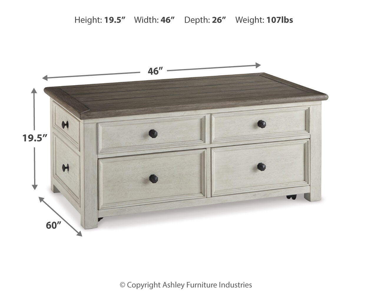 Bolanburg Coffee Table with Lift Top - image 4