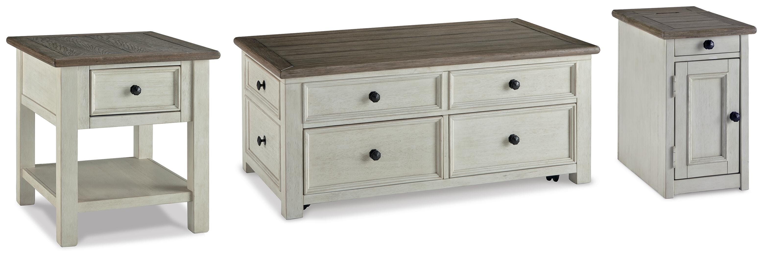 Bolanburg Coffee Table with End Table and Chairside End Table - image 1