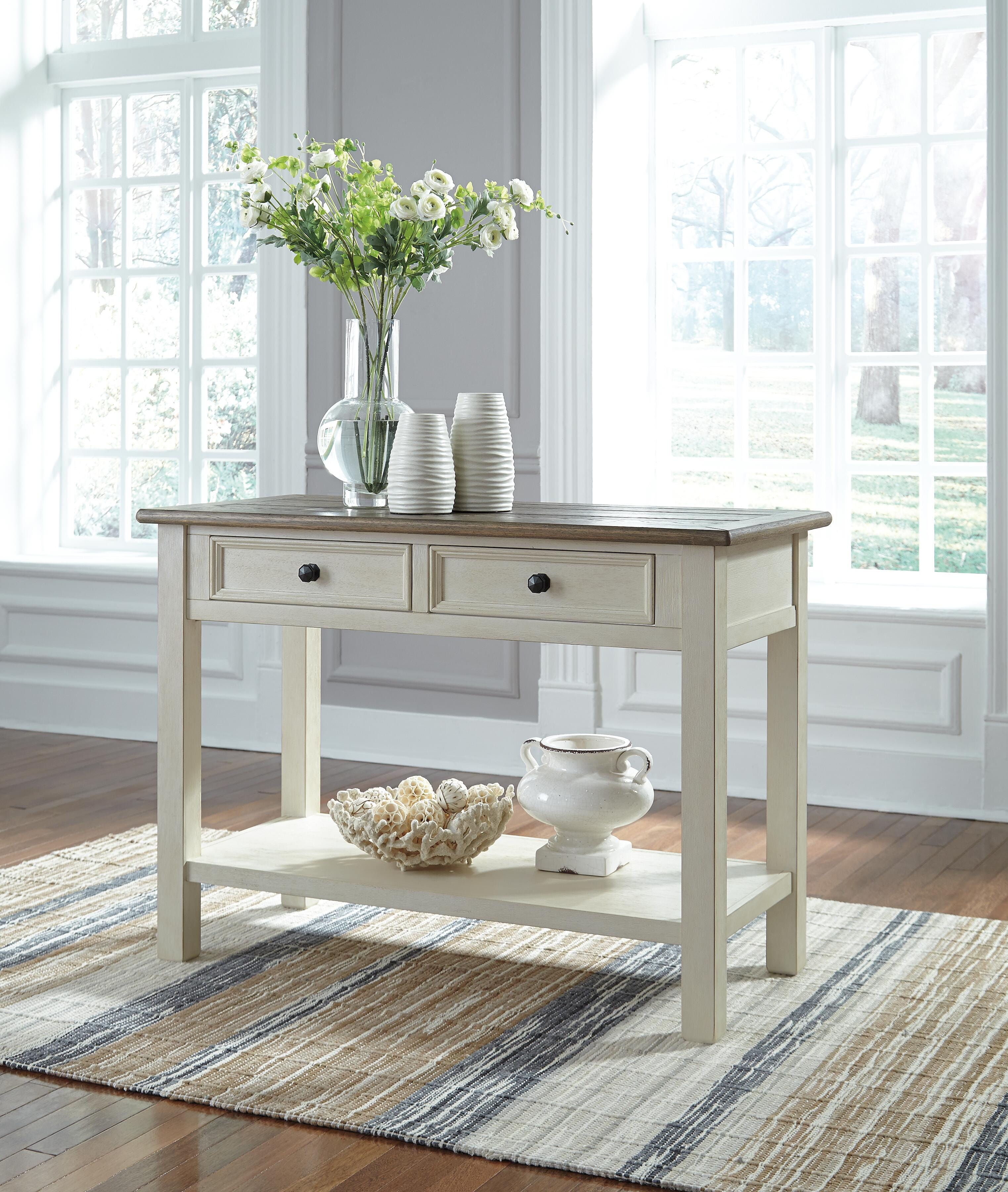 Bolanburg Coffee Table and 2 Chairside End Tables with Console - image 17