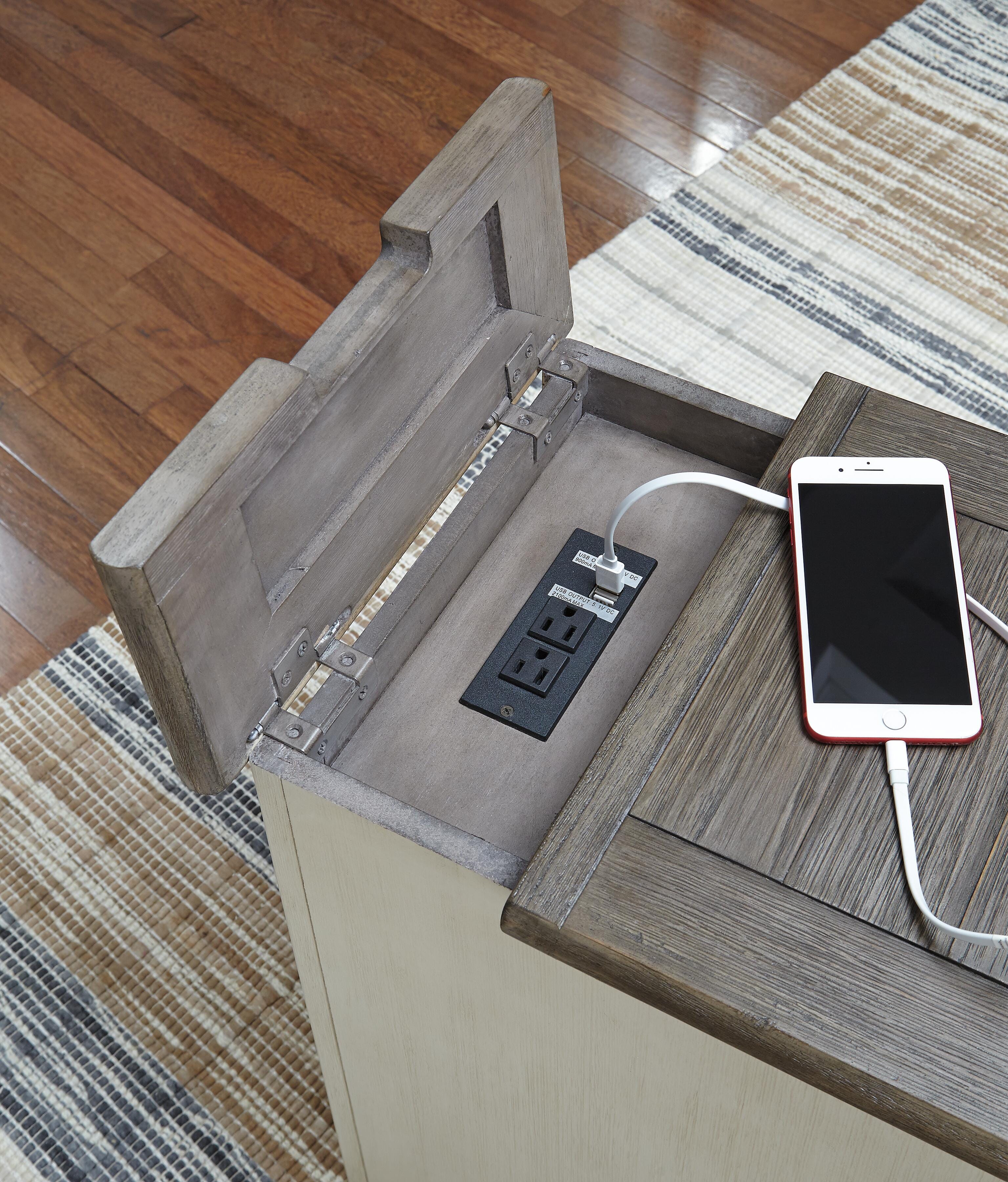 Bolanburg Chairside End Table with USB Ports & Outlets - image 3