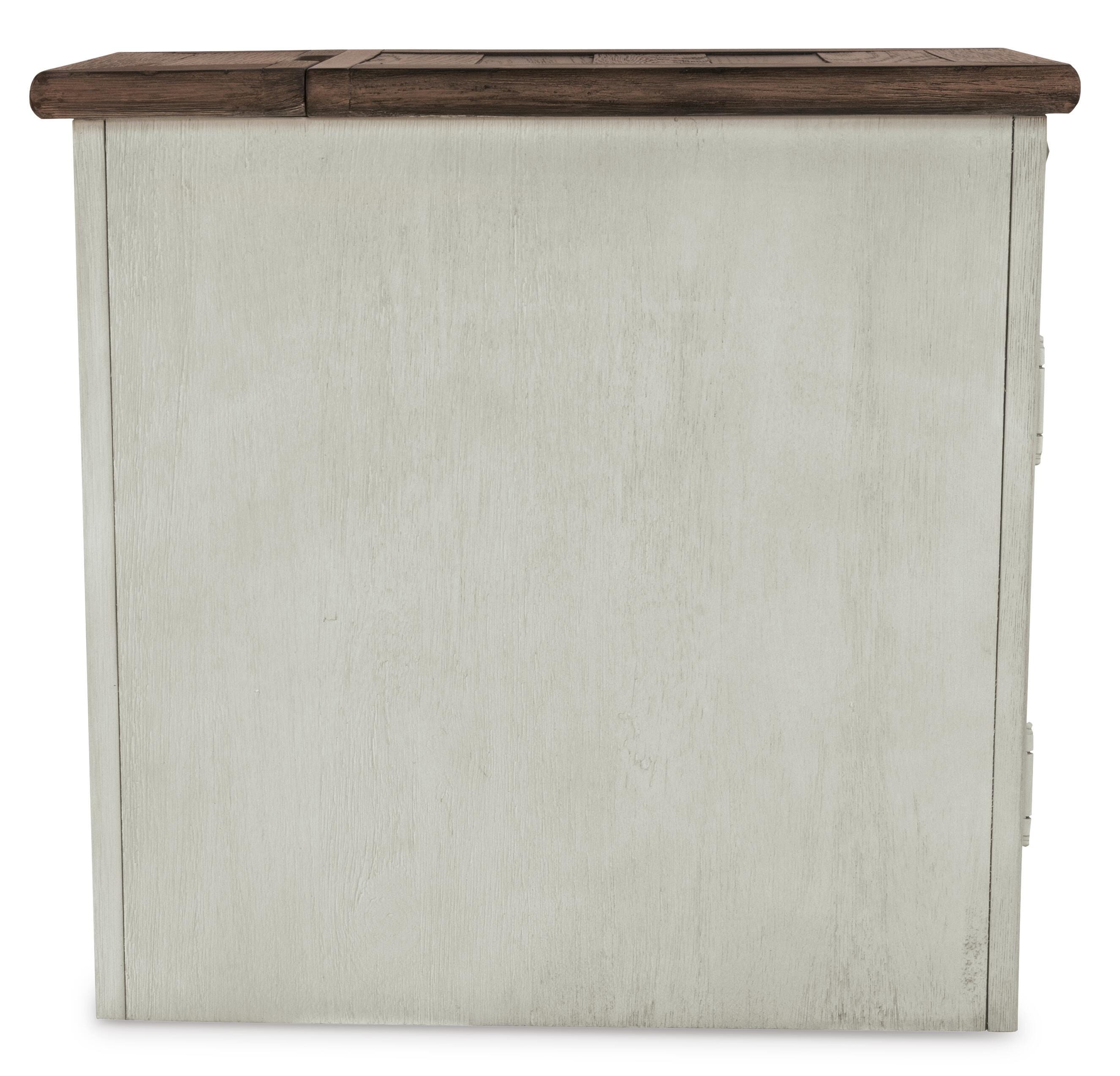 Bolanburg Chairside End Table with USB Ports & Outlets, Two-tone, large