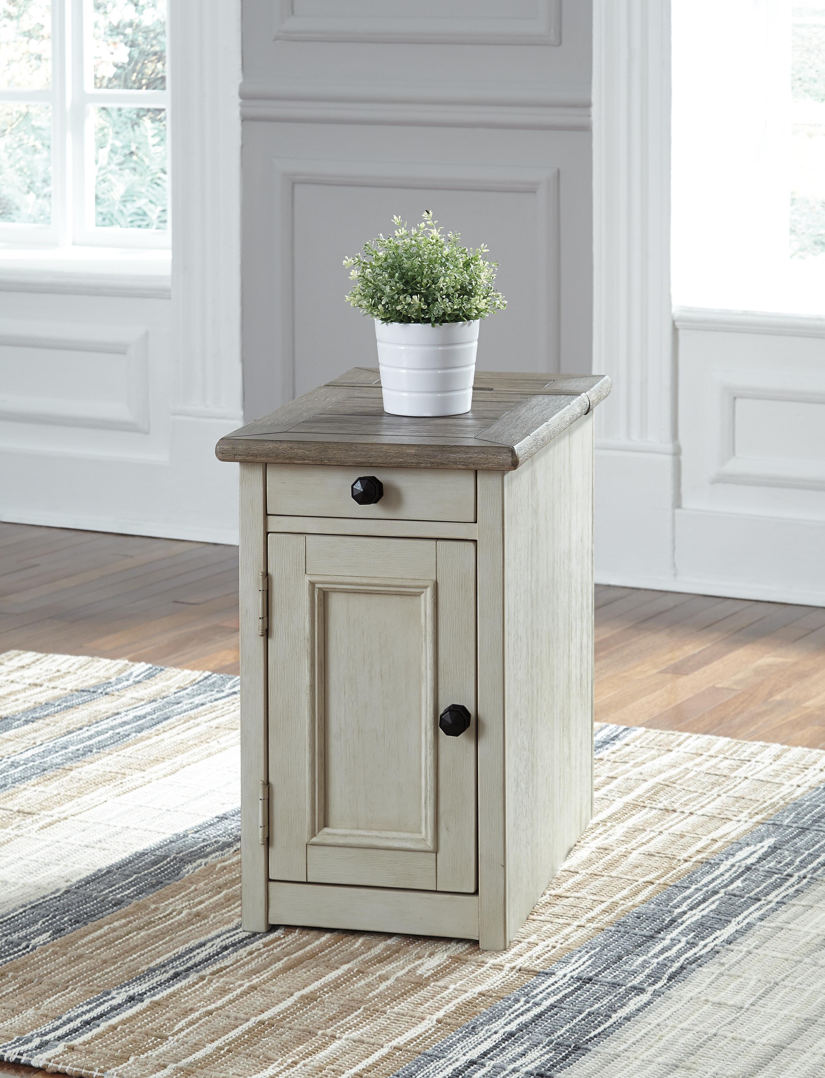 Bolanburg Chairside End Table with USB Ports & Outlets - image 1