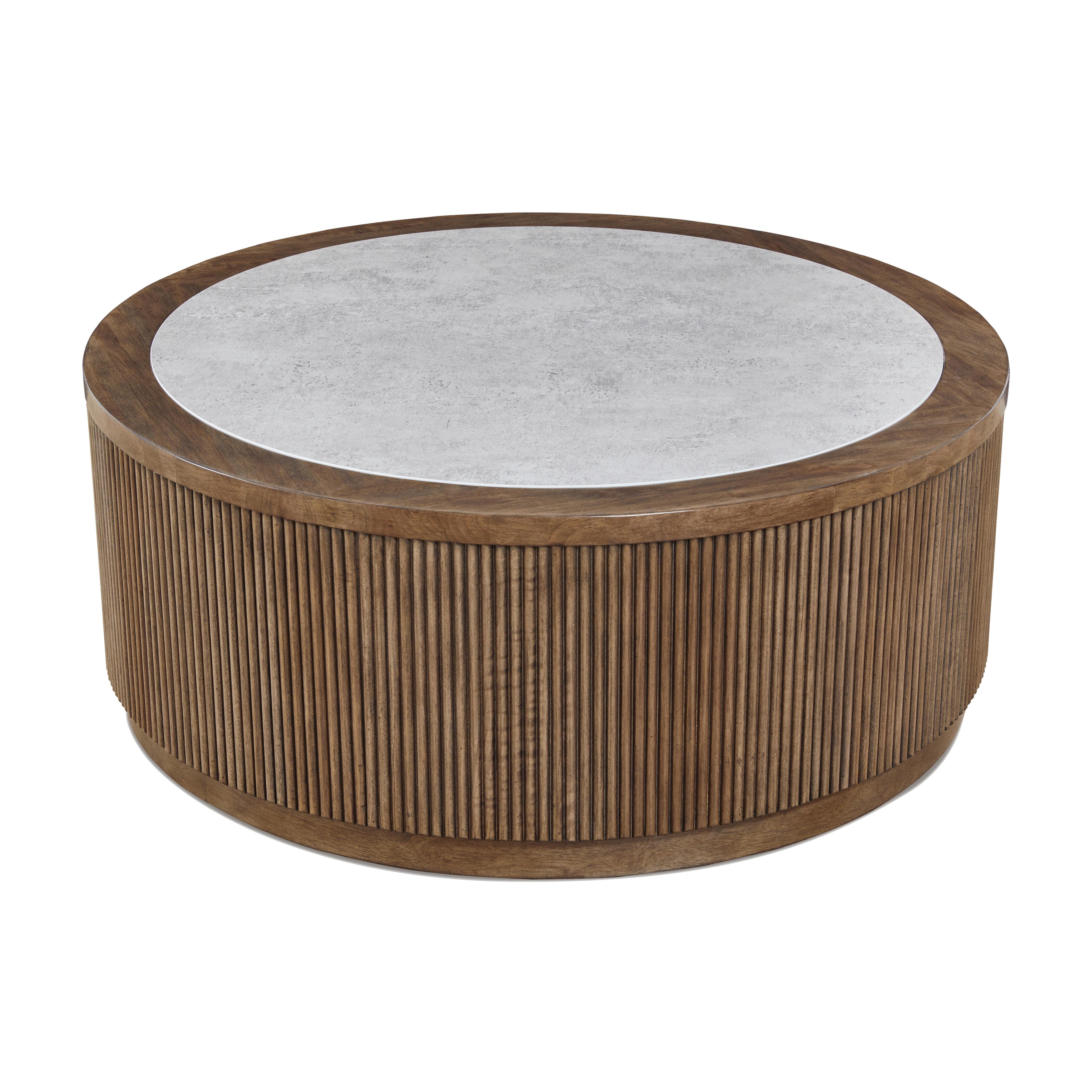 Hadonna Coffee Table, Brown, large