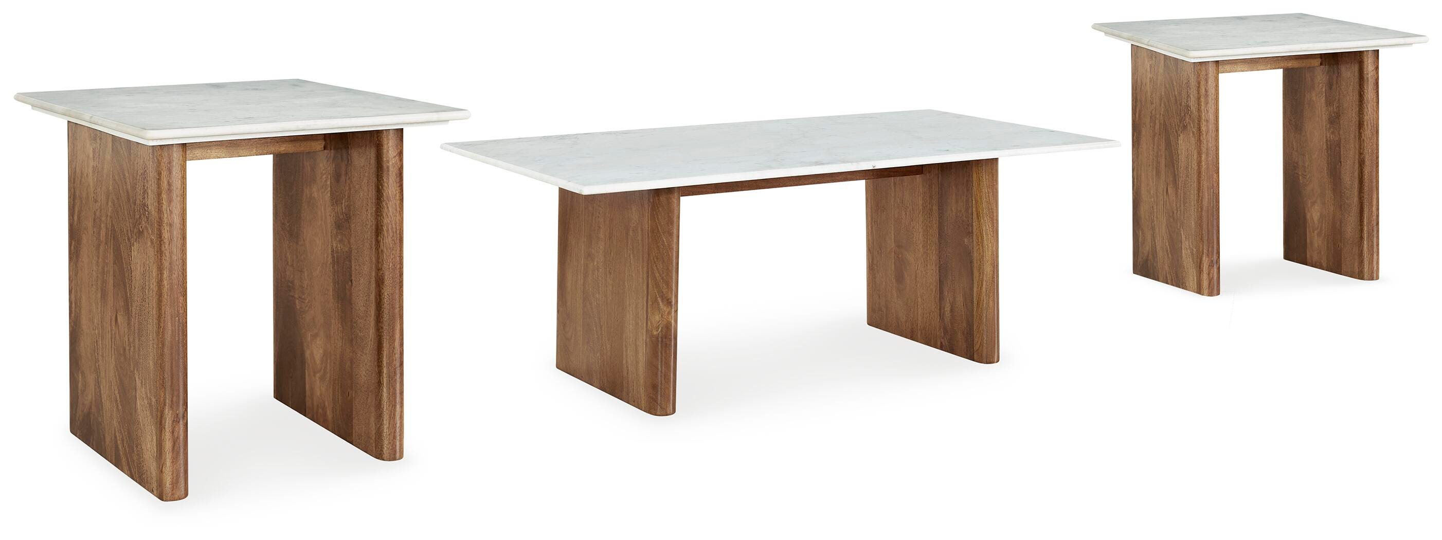 Mesa de centro Isanti y 2 mesas auxiliares - image 1