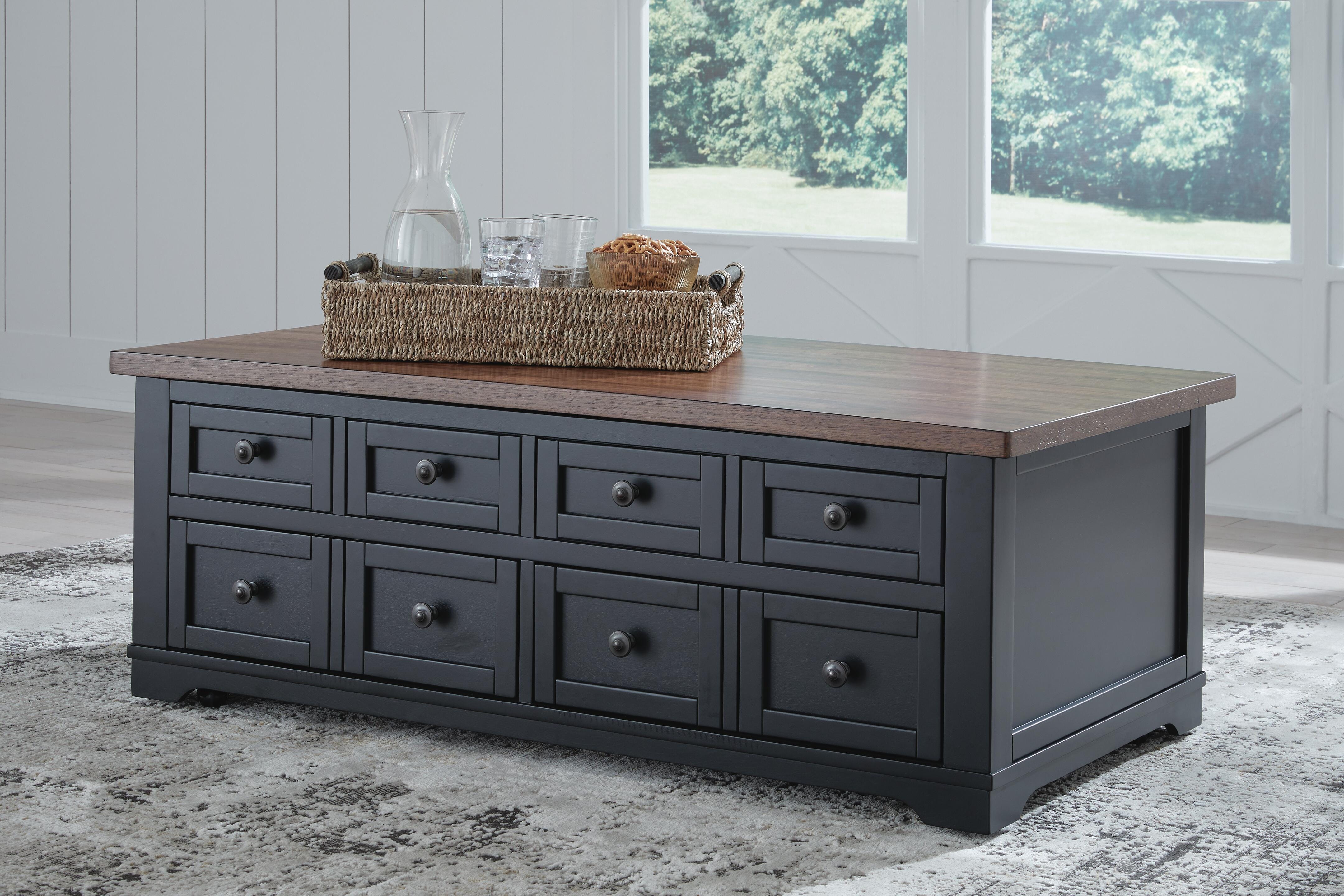 Mesa de centro con tablero elevable y 2 mesas auxiliares Wildenauer - image 16