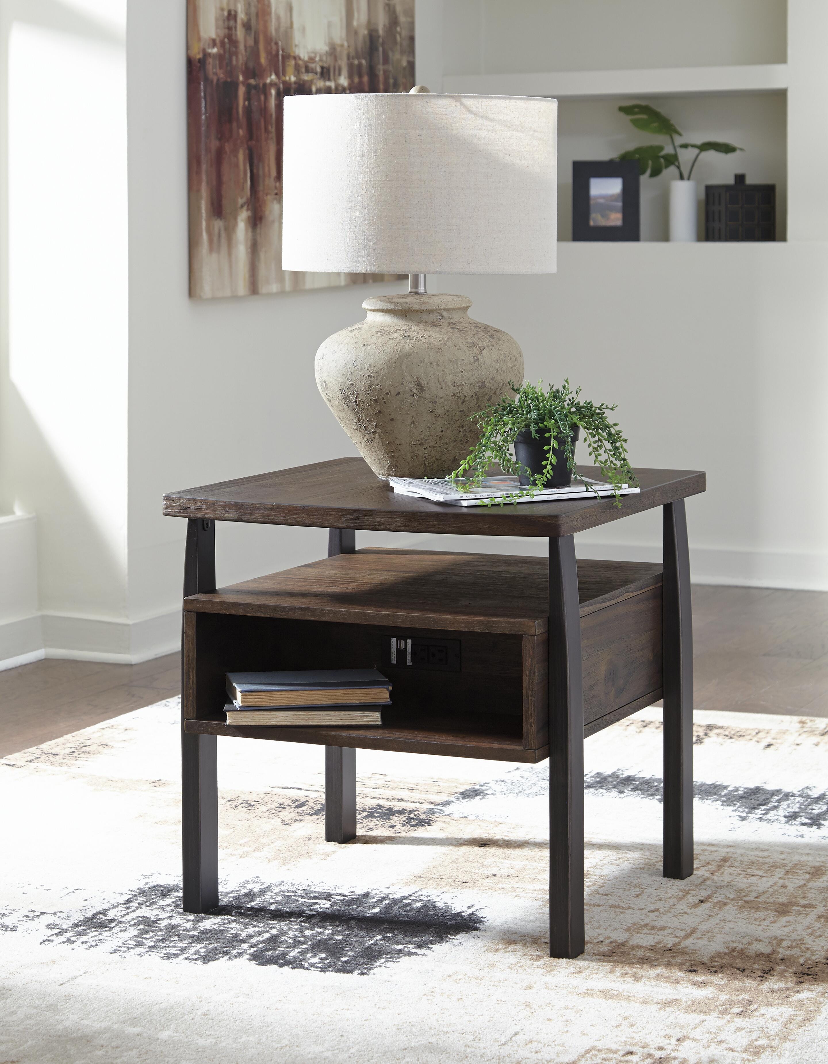 Vailbry End Table with USB Ports & Outlets | Ashley