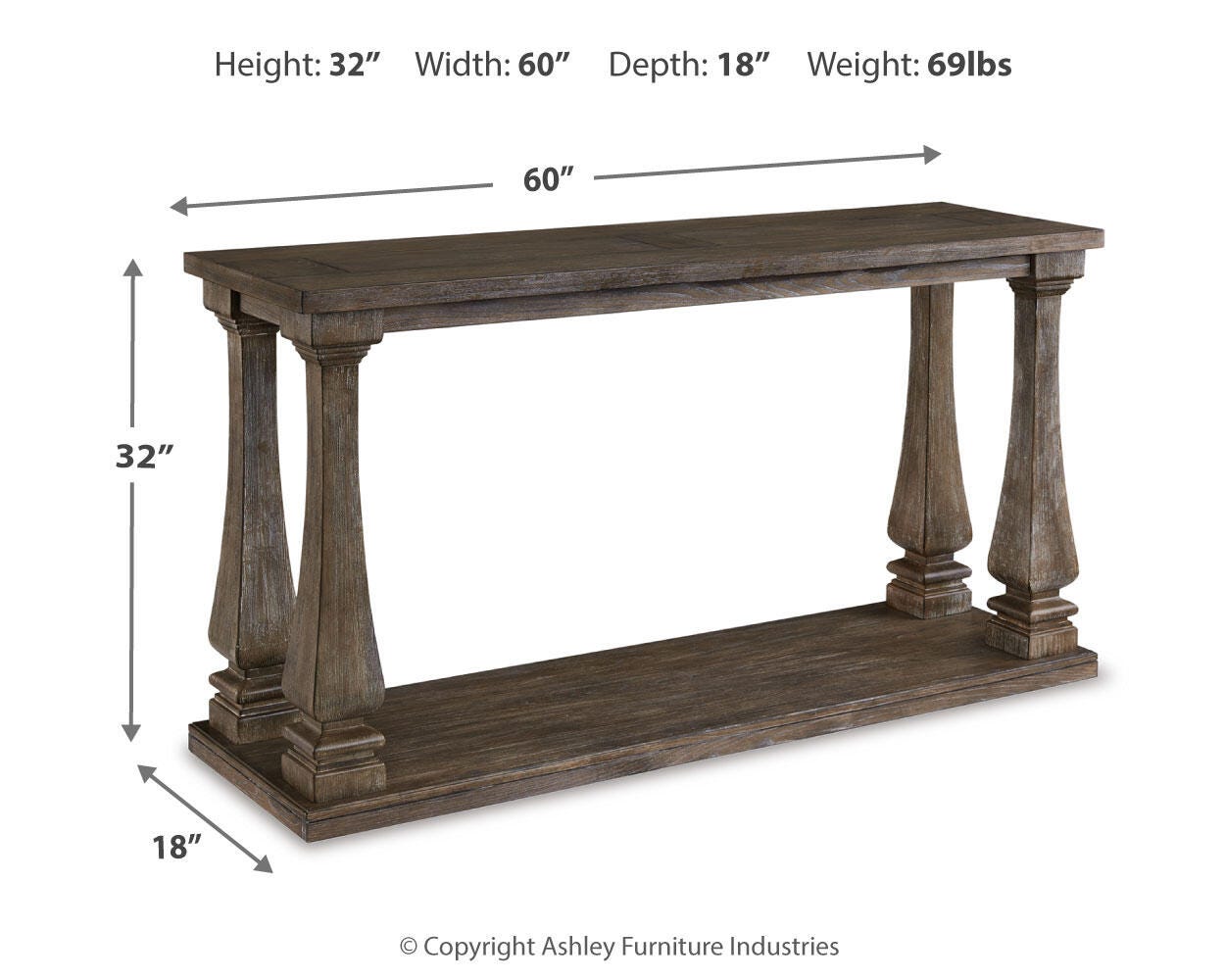 Johnelle Dimensions