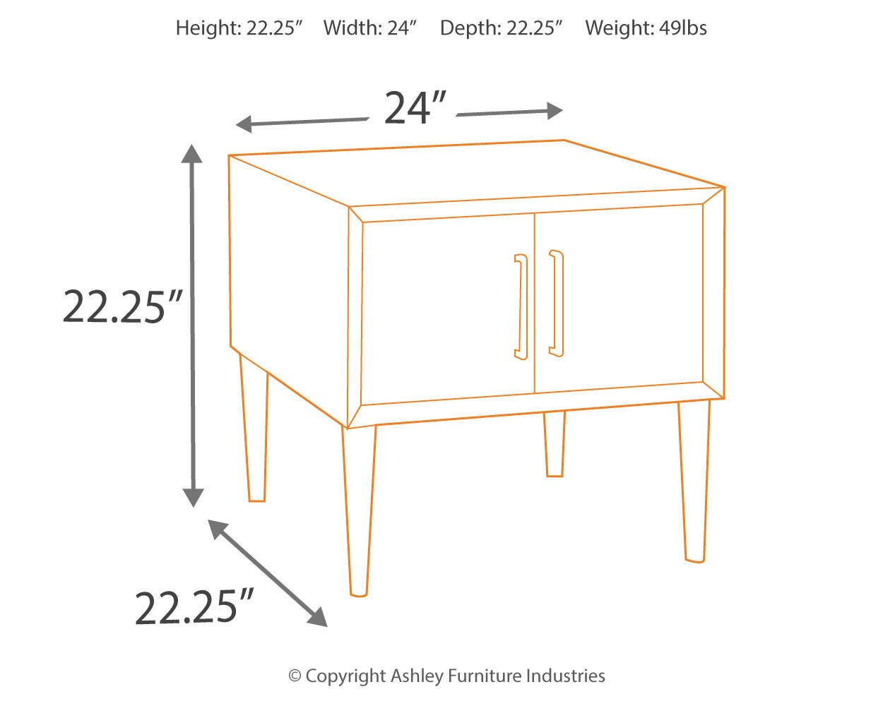 Kisper End Table, , large