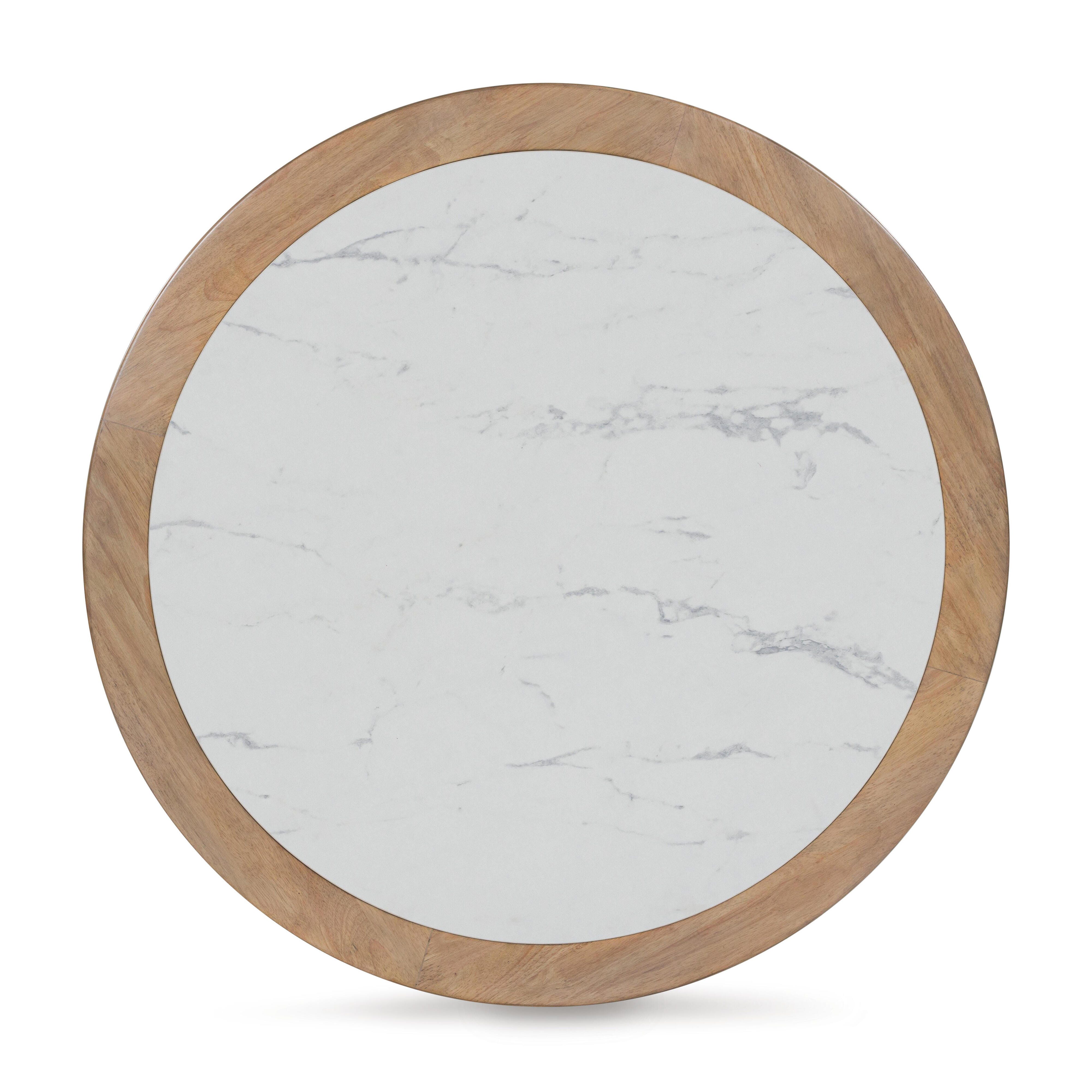 Camdill Coffee Table, Light Brown/White, large