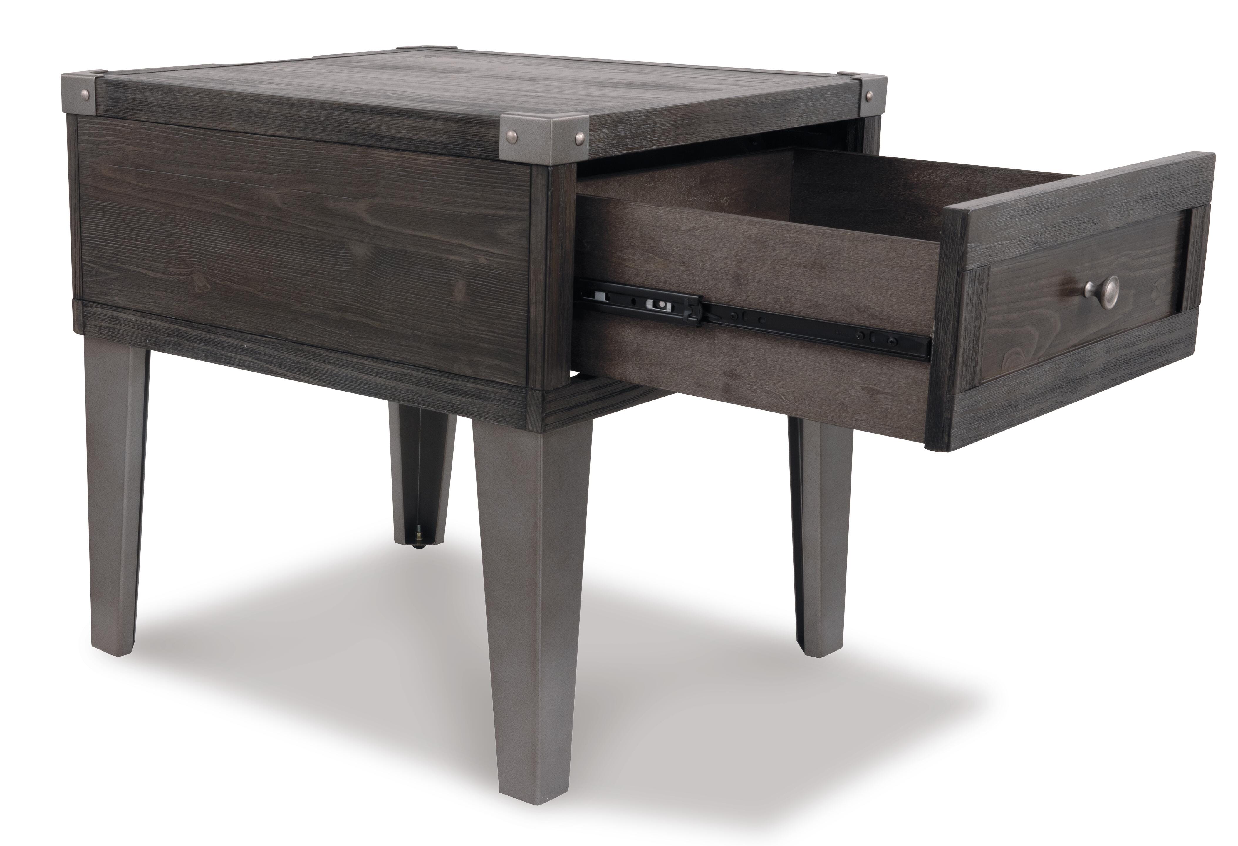 Todoe End Table with USB Ports & Outlets - image 9