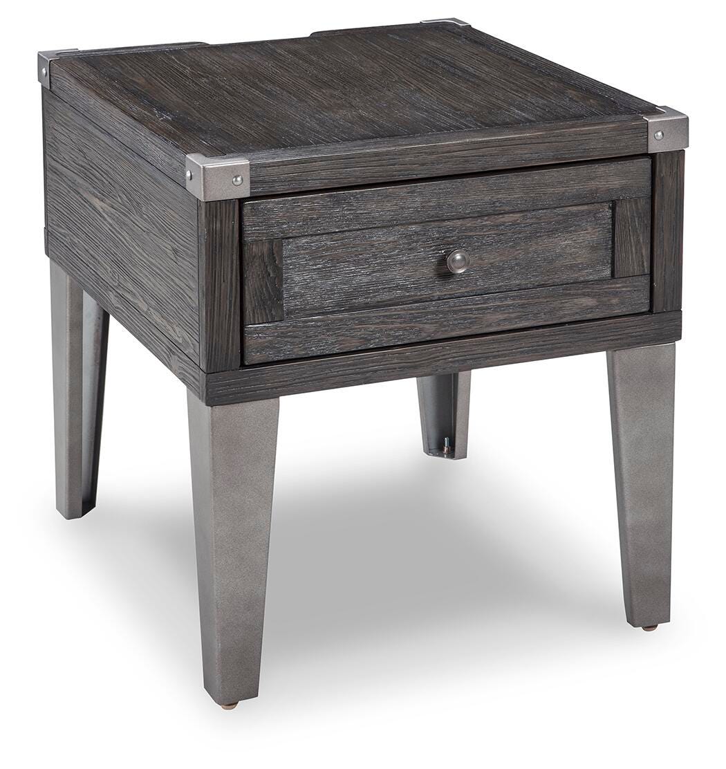 Todoe End Table with USB Ports & Outlets - image 2
