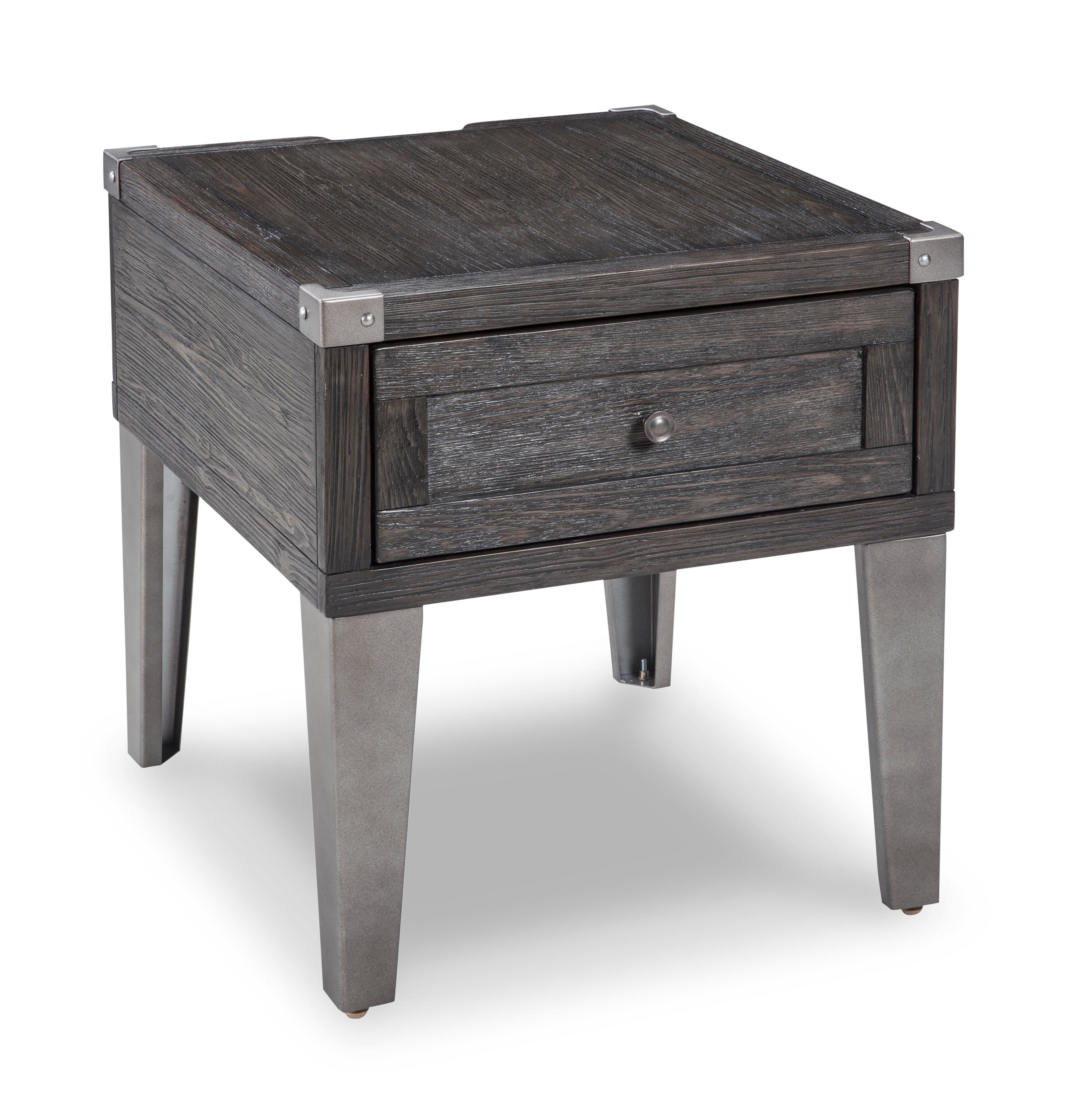 Todoe End Table with USB Ports & Outlets - image 5