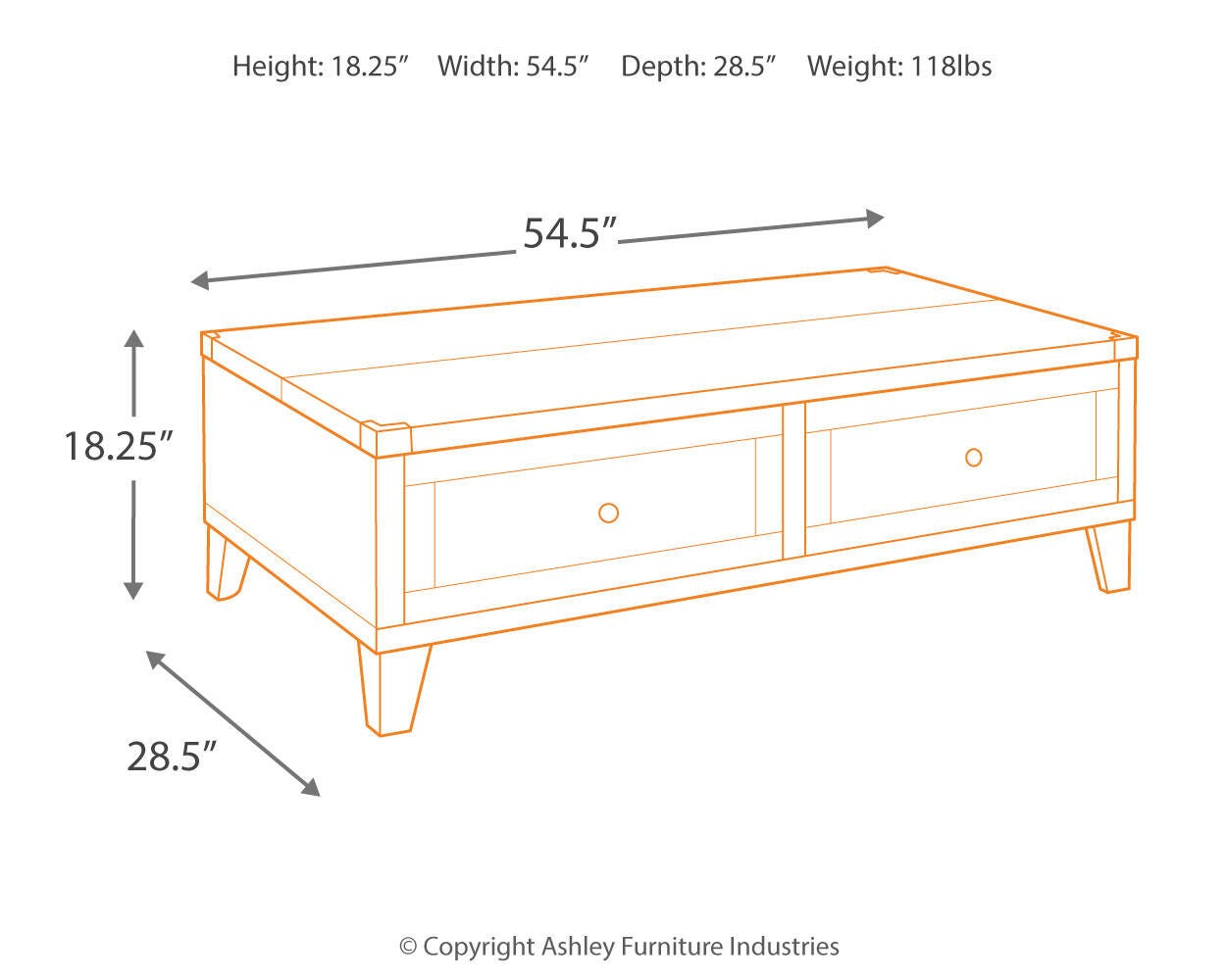 Todoe Coffee Table with Lift Top - image 4