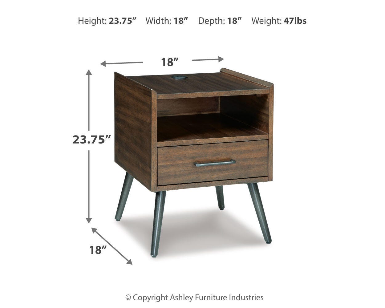 Calmoni End Table, , large