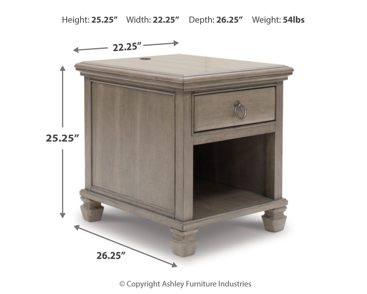 Lexorne End Table, , large