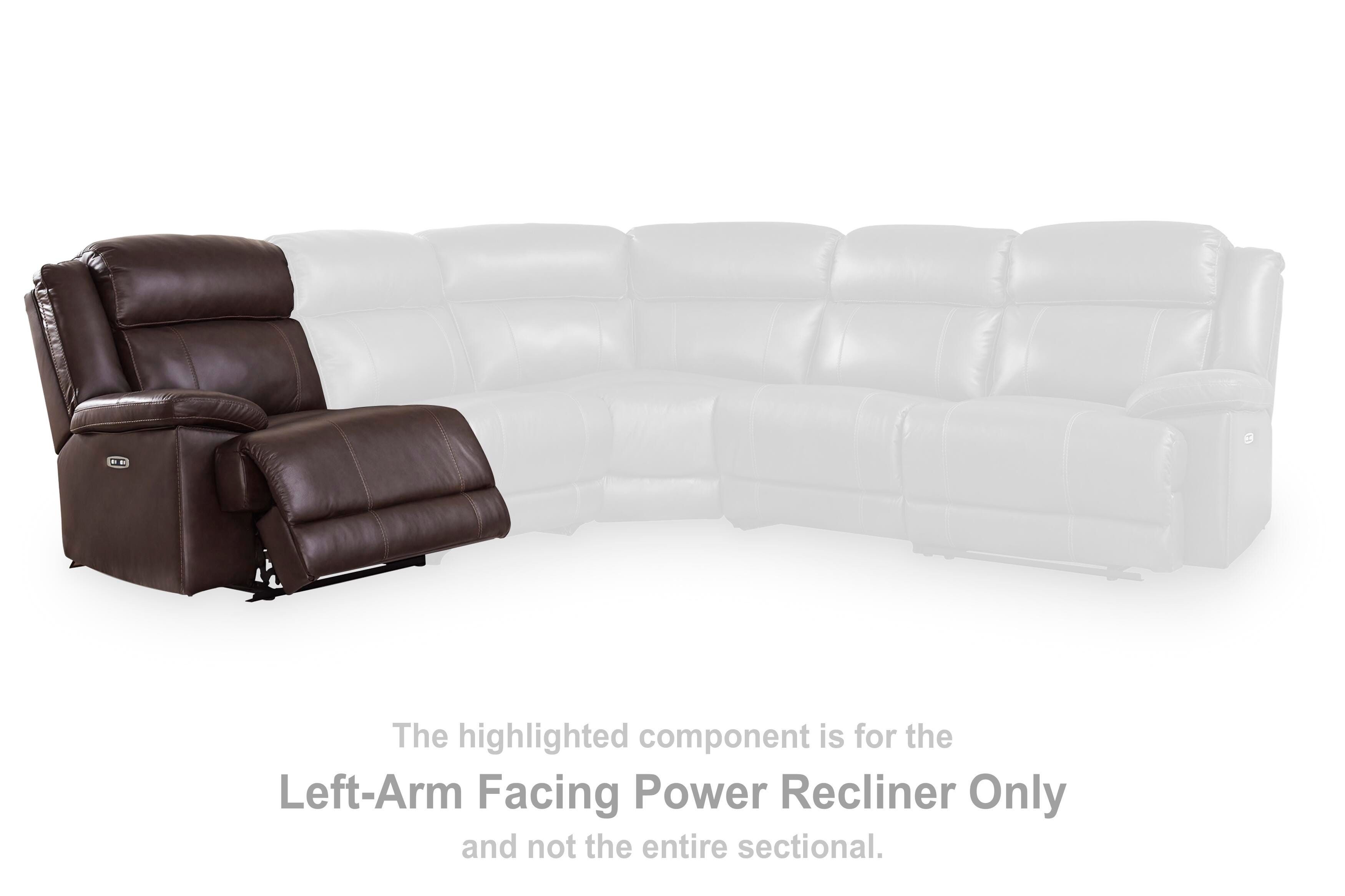 VonKurt Left-Arm Facing Power Recliner, , large