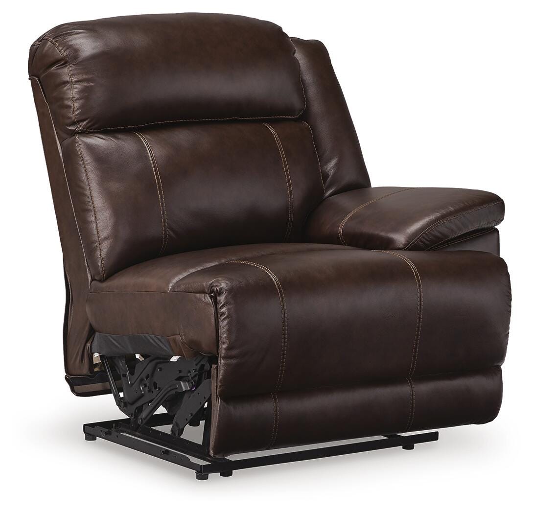 VonKurt 6-Piece Power Leather Reclining Modular Sectional with