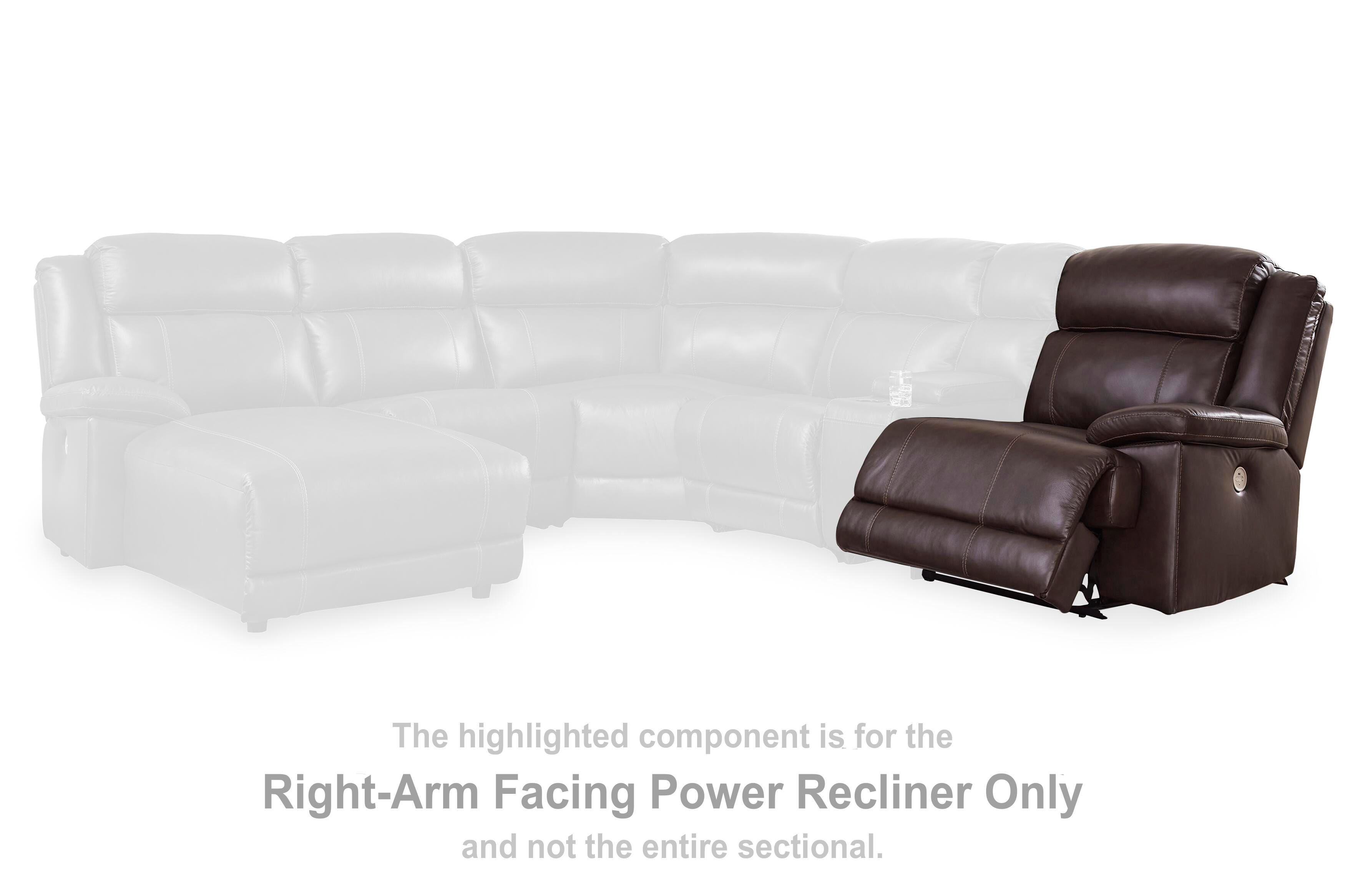 VonKurt Right-Arm Facing Power Recliner, , large