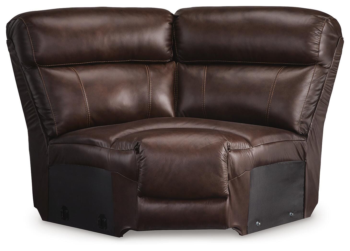 VonKurt 6-Piece Power Leather Reclining Modular Sectional with