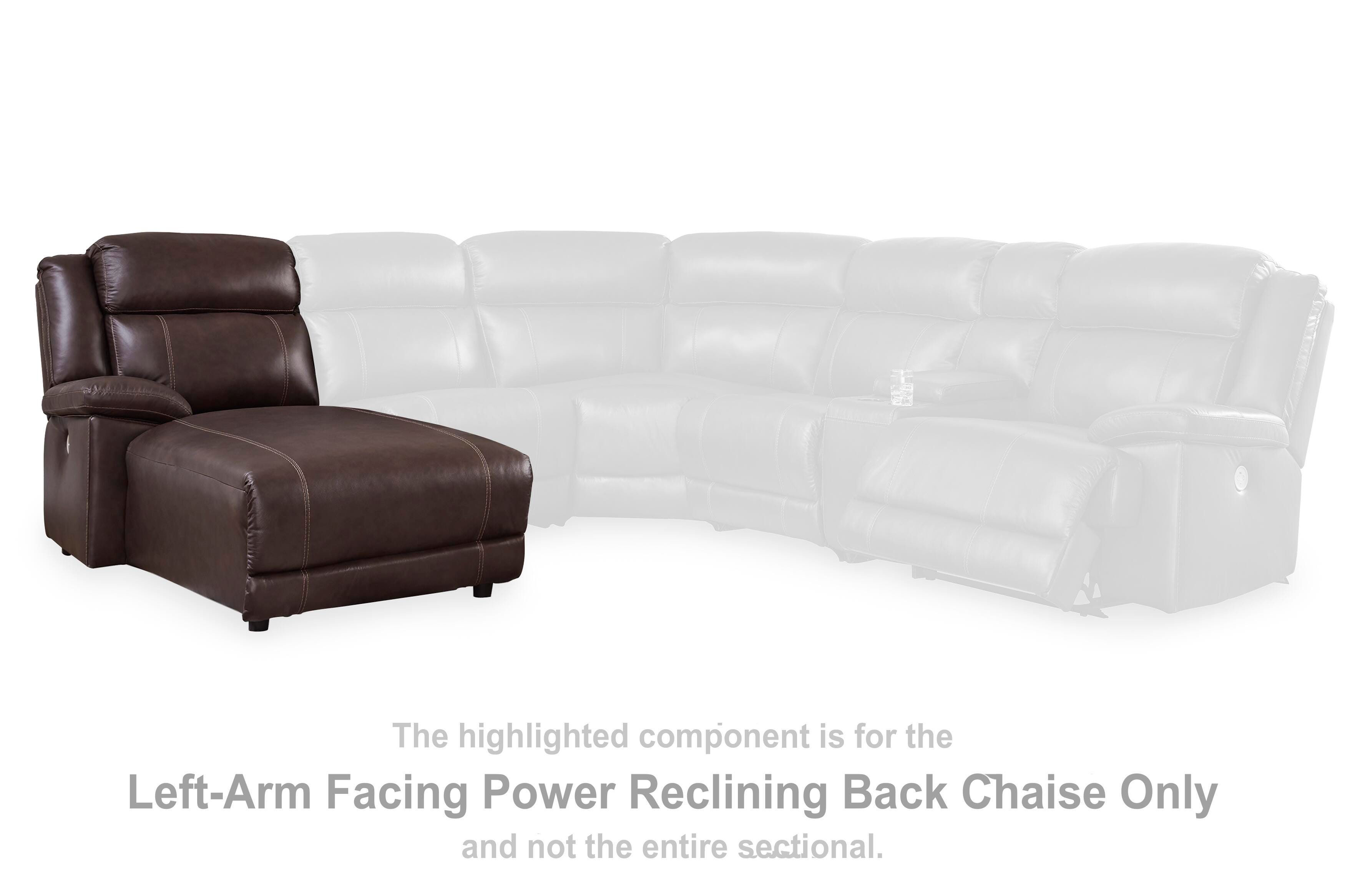 VonKurt Left-Arm Facing Power Reclining Back Chaise, , large