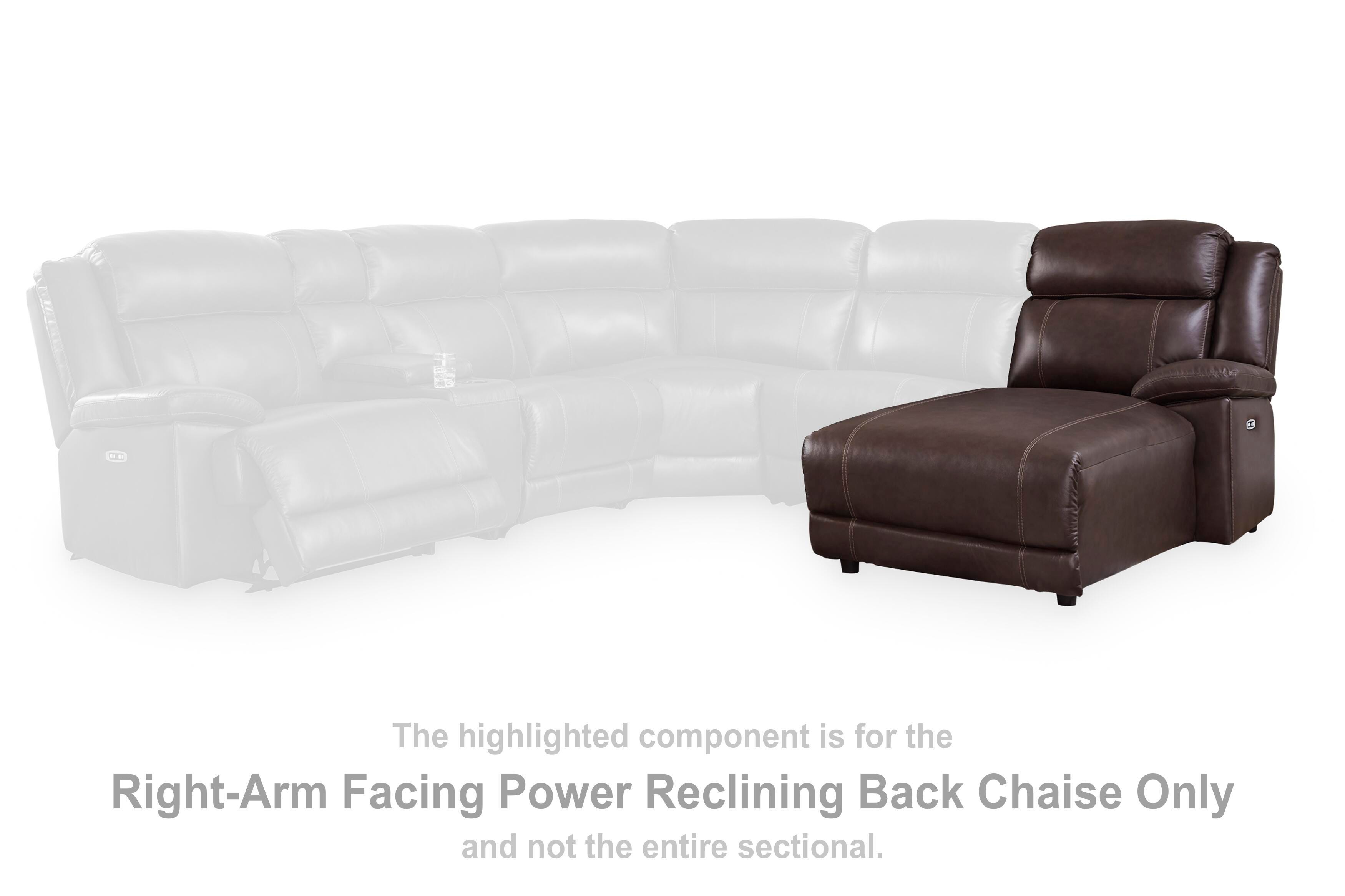 VonKurt Right-Arm Facing Power Reclining Back Chaise, , large