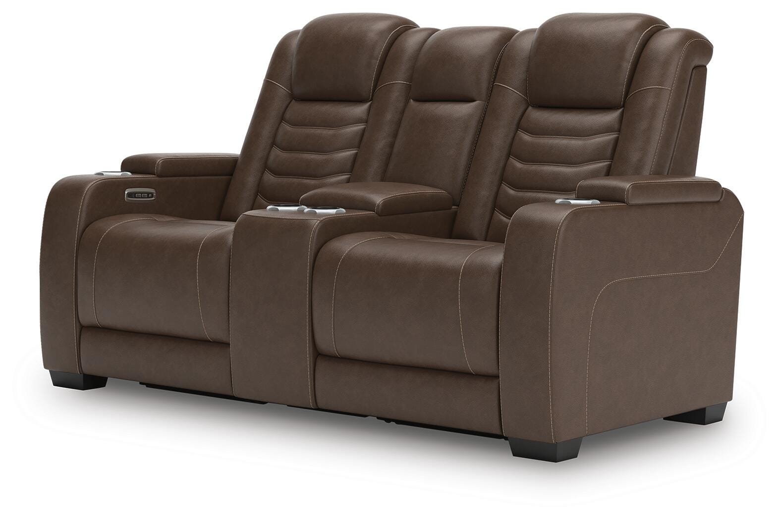 High Impact Power Reclining Loveseat with Console - image 4