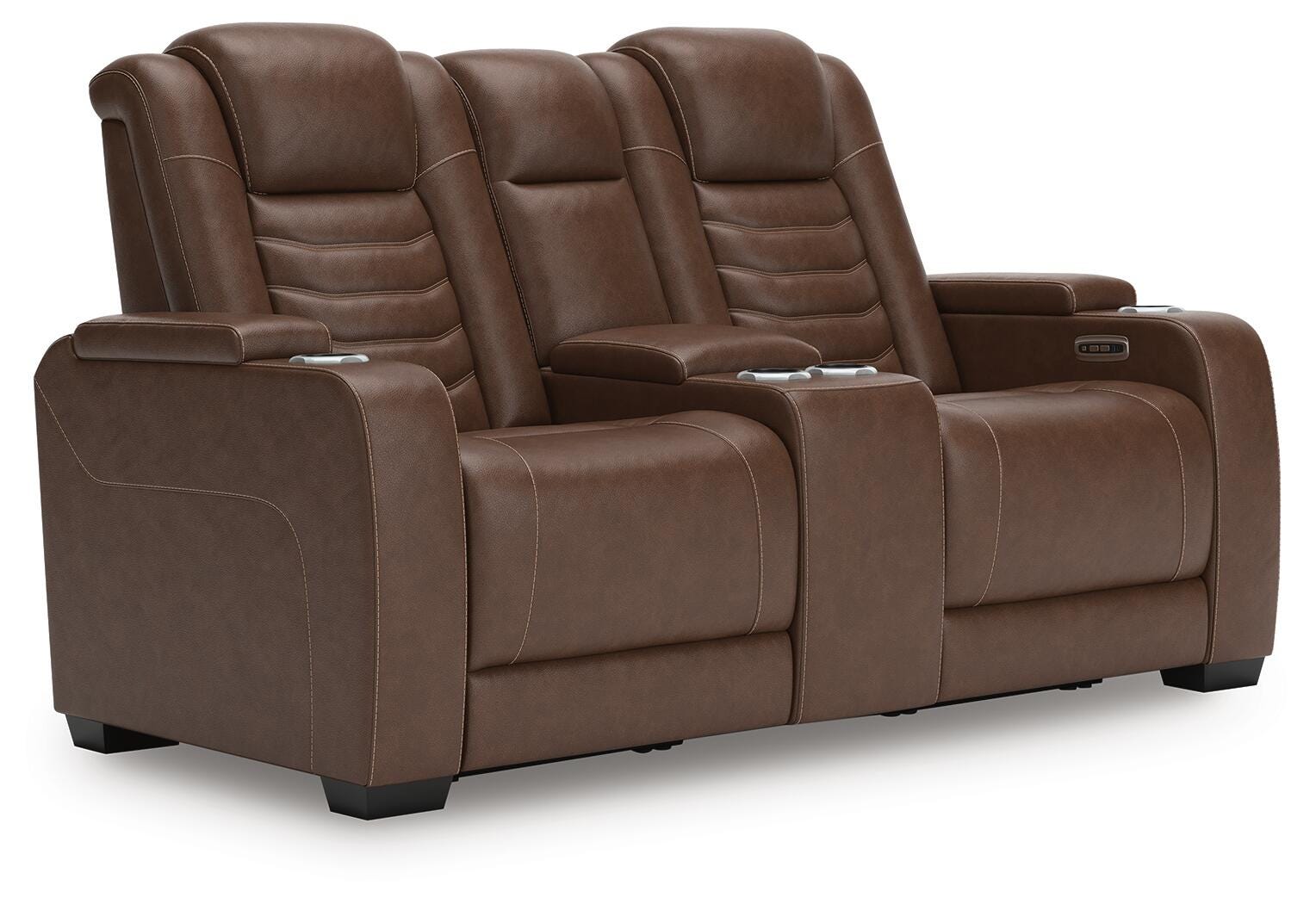 High Impact Power Reclining Loveseat with Console - image 2