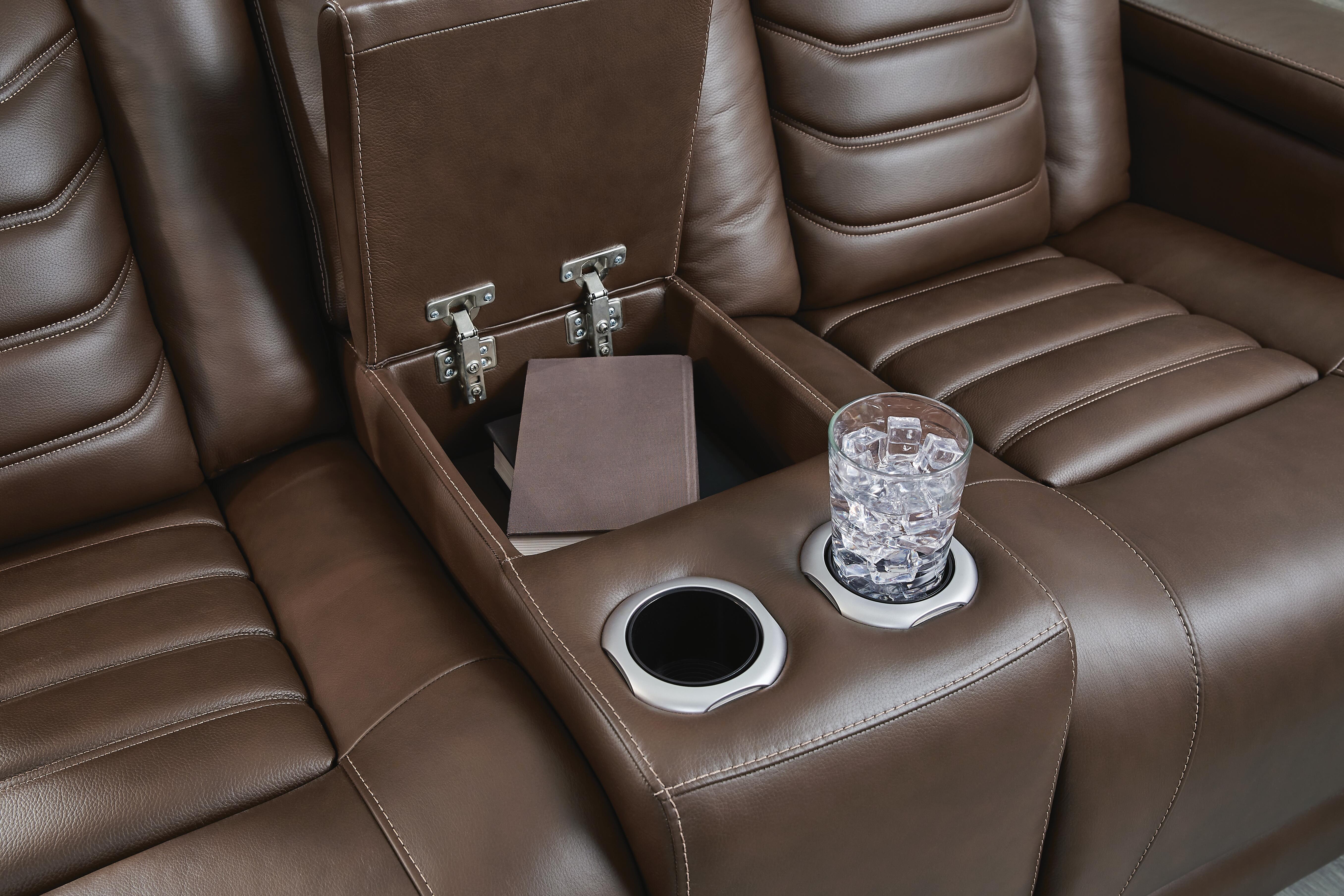 High Impact Power Reclining Loveseat with Console - image 14