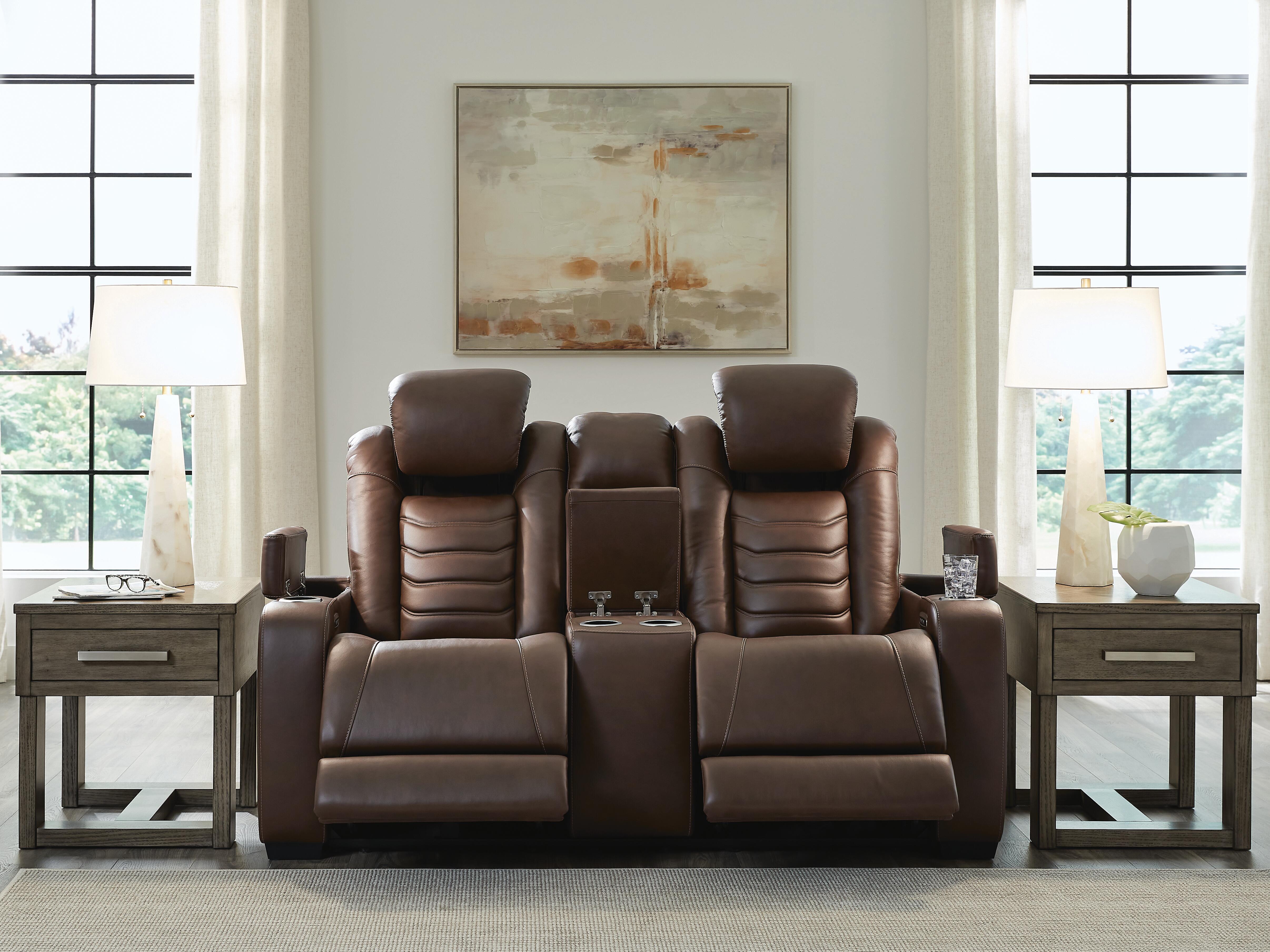 High Impact Power Reclining Loveseat with Console - image 8