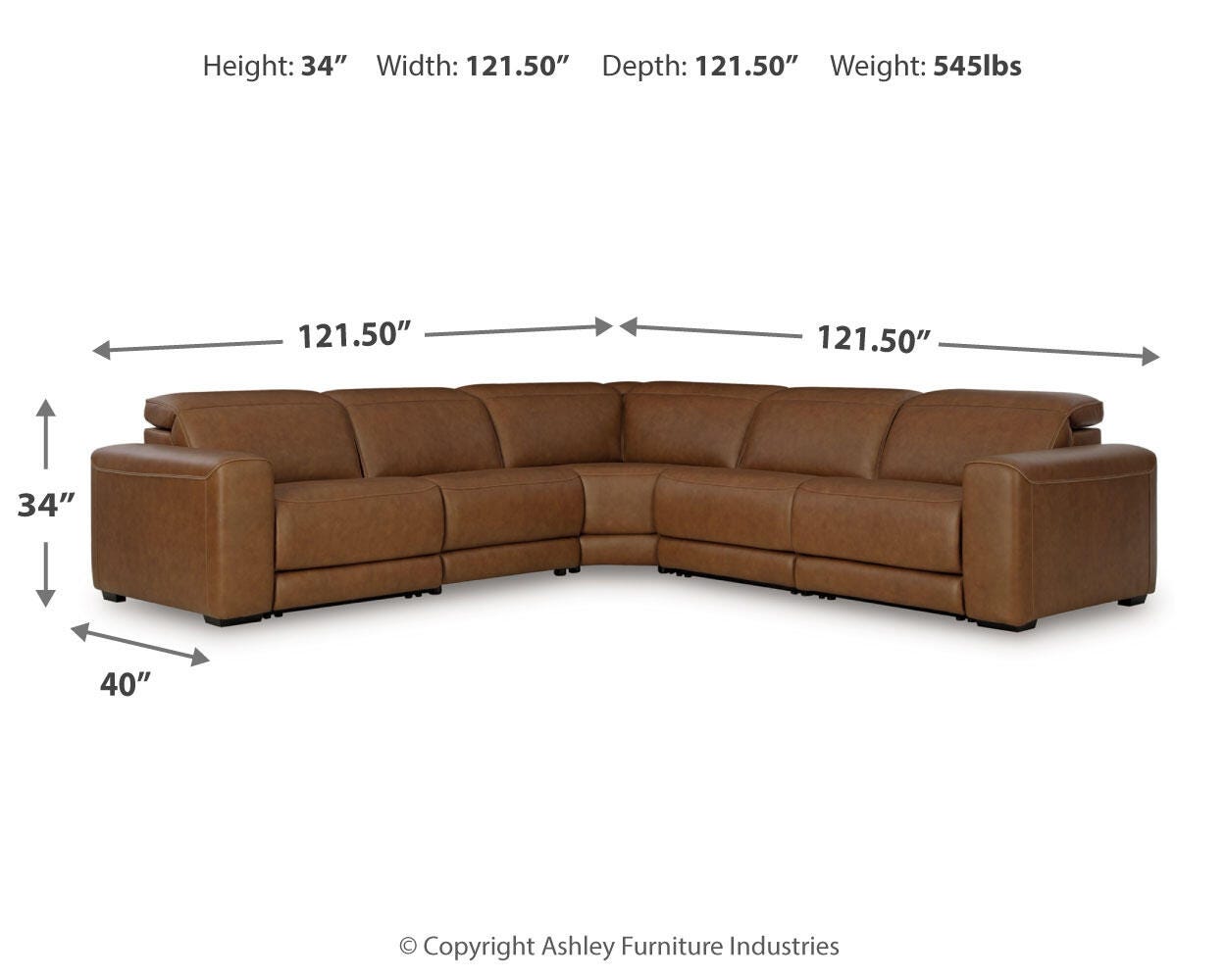 Rally-Up 5-Piece Power Reclining Sectional - image 6