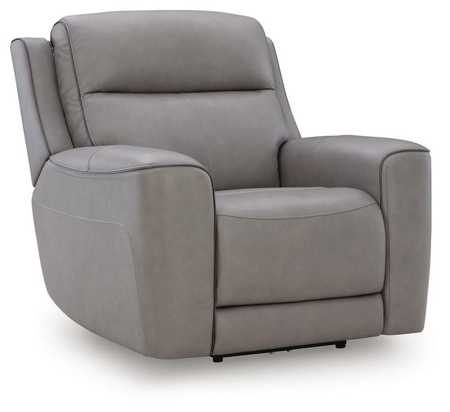 5Z-Relaxation Dual Power Leather Recliner