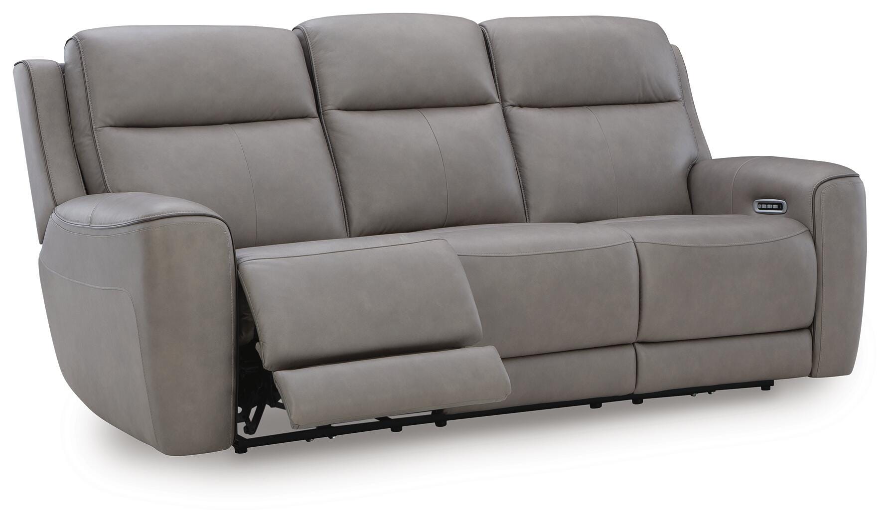 5Z-Relaxation Dual Power Leather Reclining Sofa | Ashley