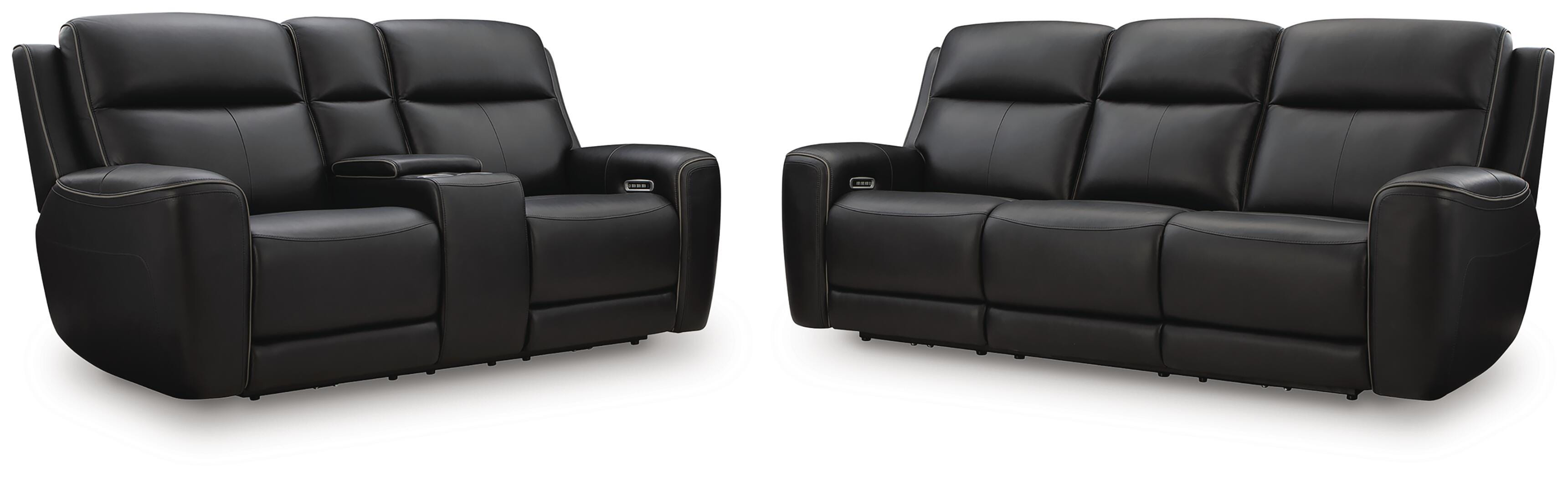 5Z-Relaxation Sofa and Loveseat, Onyx, large