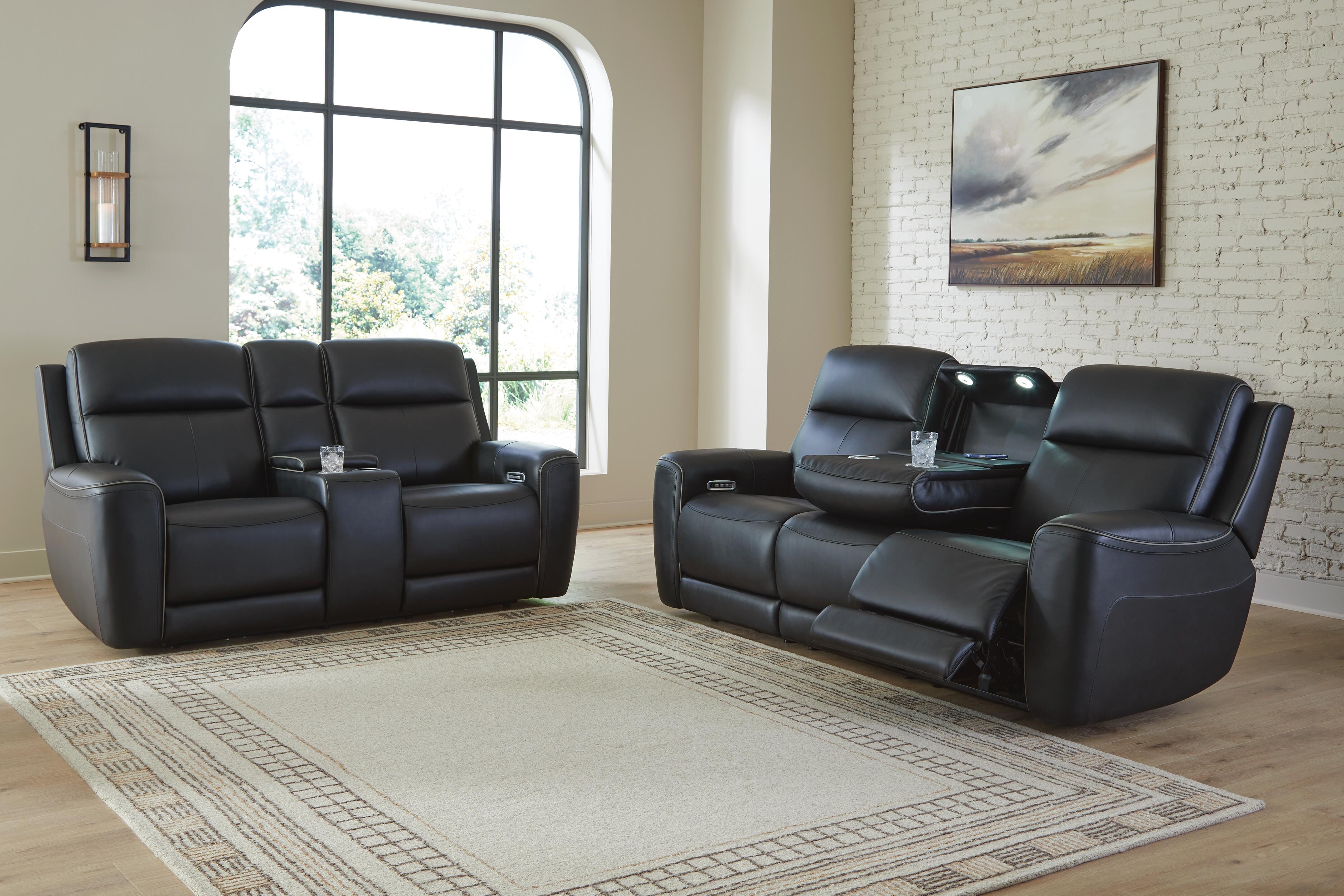 5Z-Relaxation Sofa and Loveseat, Onyx, large