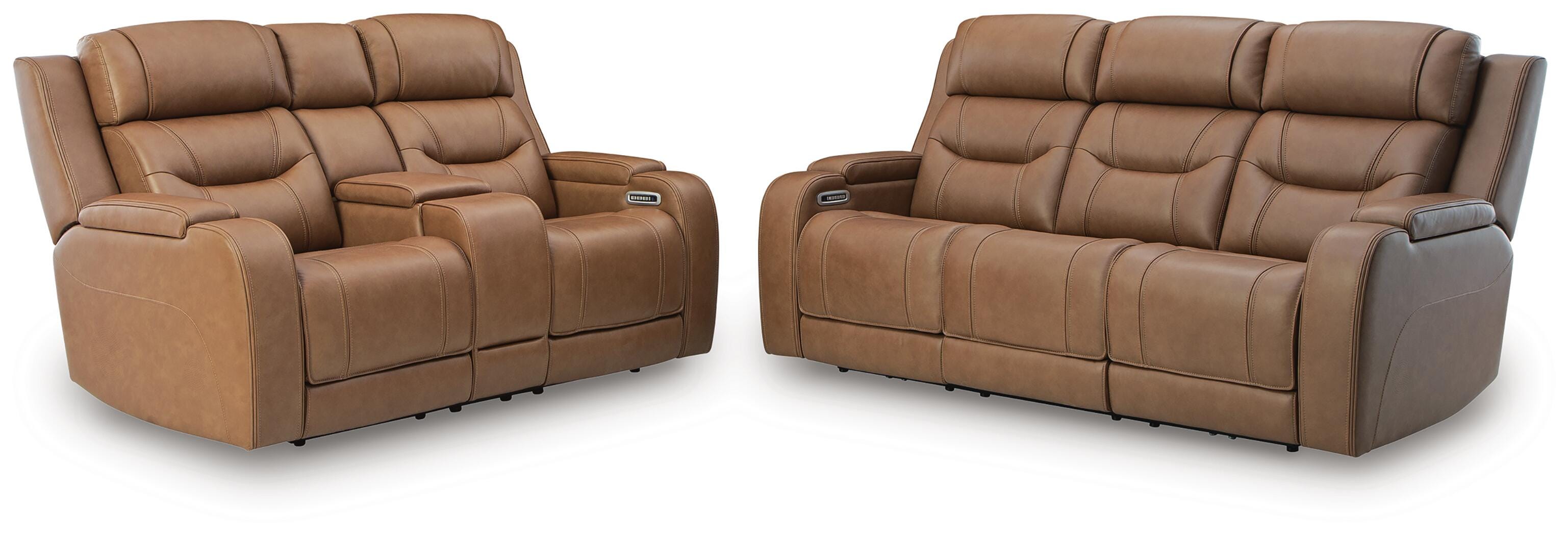 Dreamer Sofa and Loveseat, Caramel, large