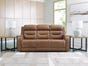 Dreamer Power Reclining Sofa with Audio Seating, Caramel, large