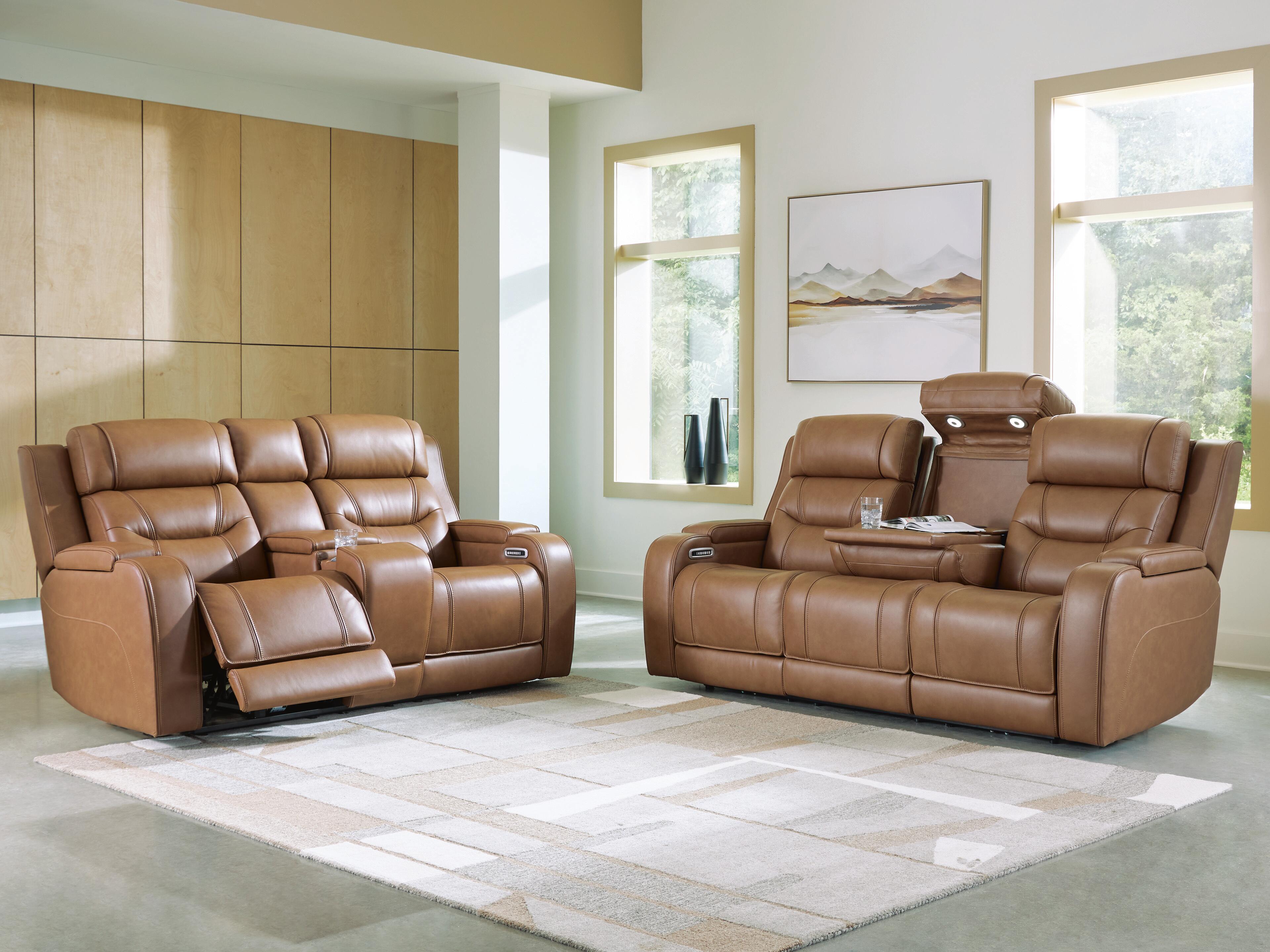 Dreamer Sofa and Loveseat, Caramel, large