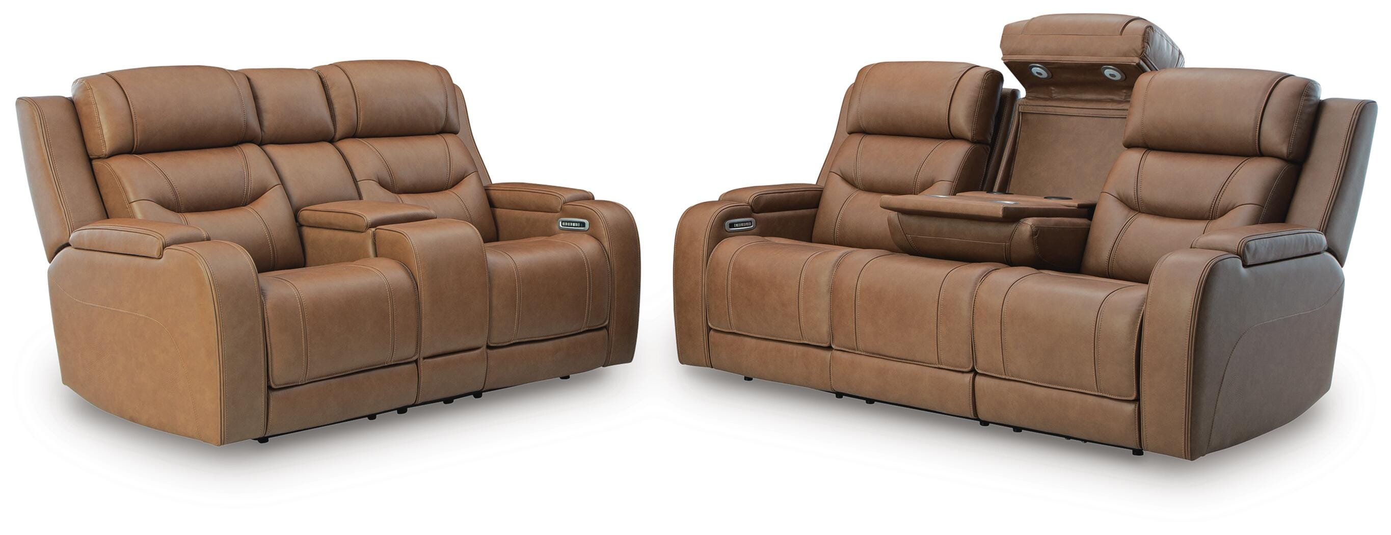 Dreamer Sofa and Loveseat, Caramel, large