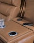 Dreamer Power Reclining Sofa with Audio Seating, Caramel, large