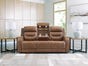 Dreamer Power Reclining Sofa with Audio Seating, Caramel, large