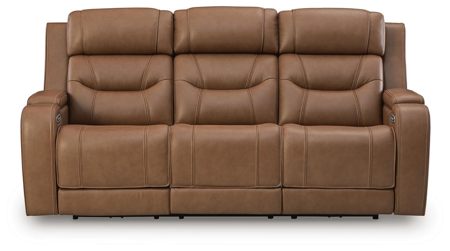Dreamer Power Reclining Sofa with Audio Seating, Caramel, large