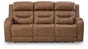 Dreamer Power Reclining Sofa with Audio Seating, Caramel, large