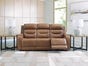 Dreamer Power Reclining Sofa with Audio Seating, Caramel, large