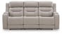 Dreamer Power Reclining Sofa with Audio Seating, Gray, large